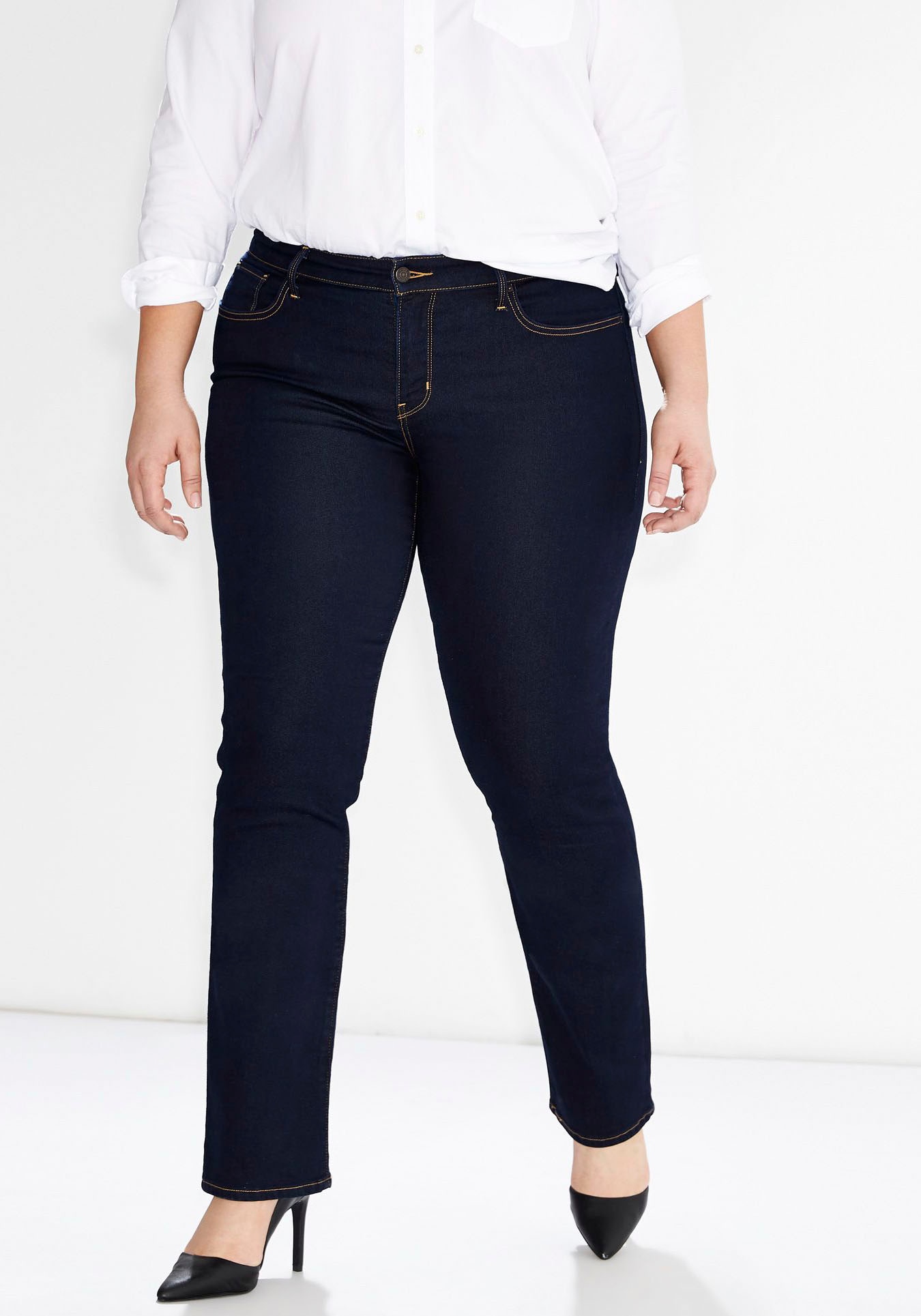 Levi's® Plus Straight-Jeans »314 Shaping Straight«, in Baumwoll-Stretch von Levi's® Plus