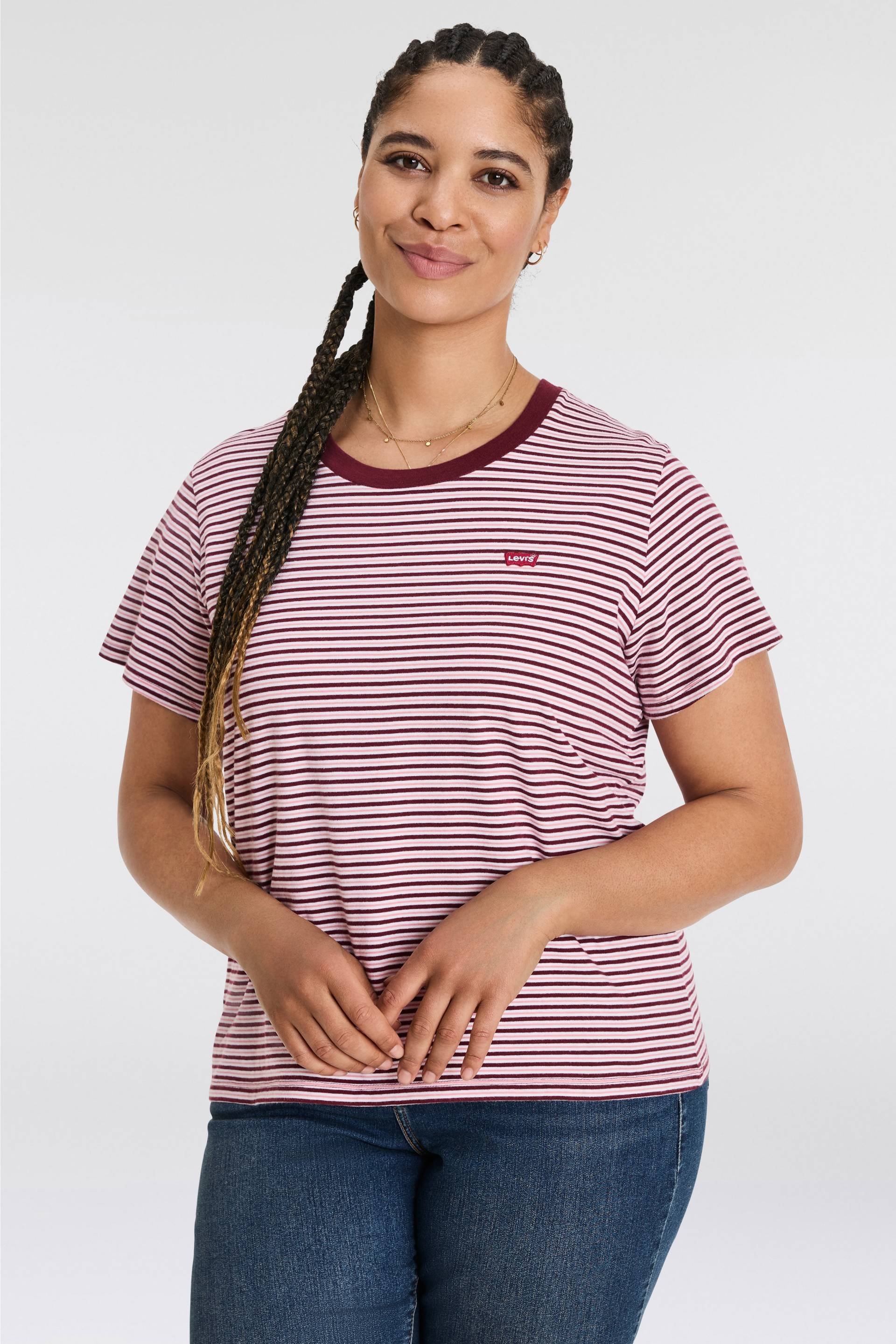 Levi's® Plus T-Shirt »PL THE PERFECT«, im Streifendesign von Levi's® Plus