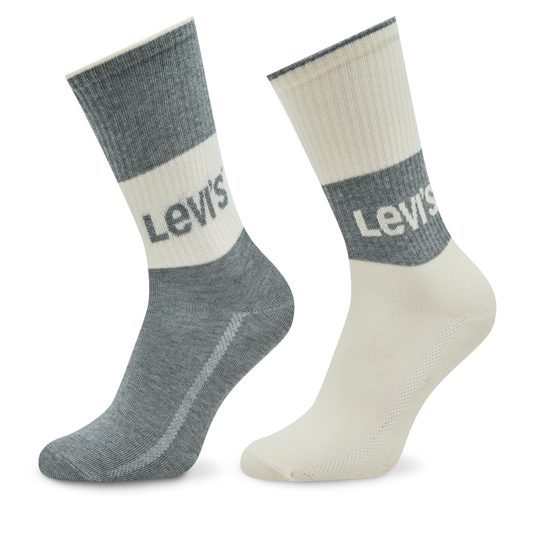 2er-Set hohe Damensocken Levi's® 701218215 Grey Combo von Levi's®