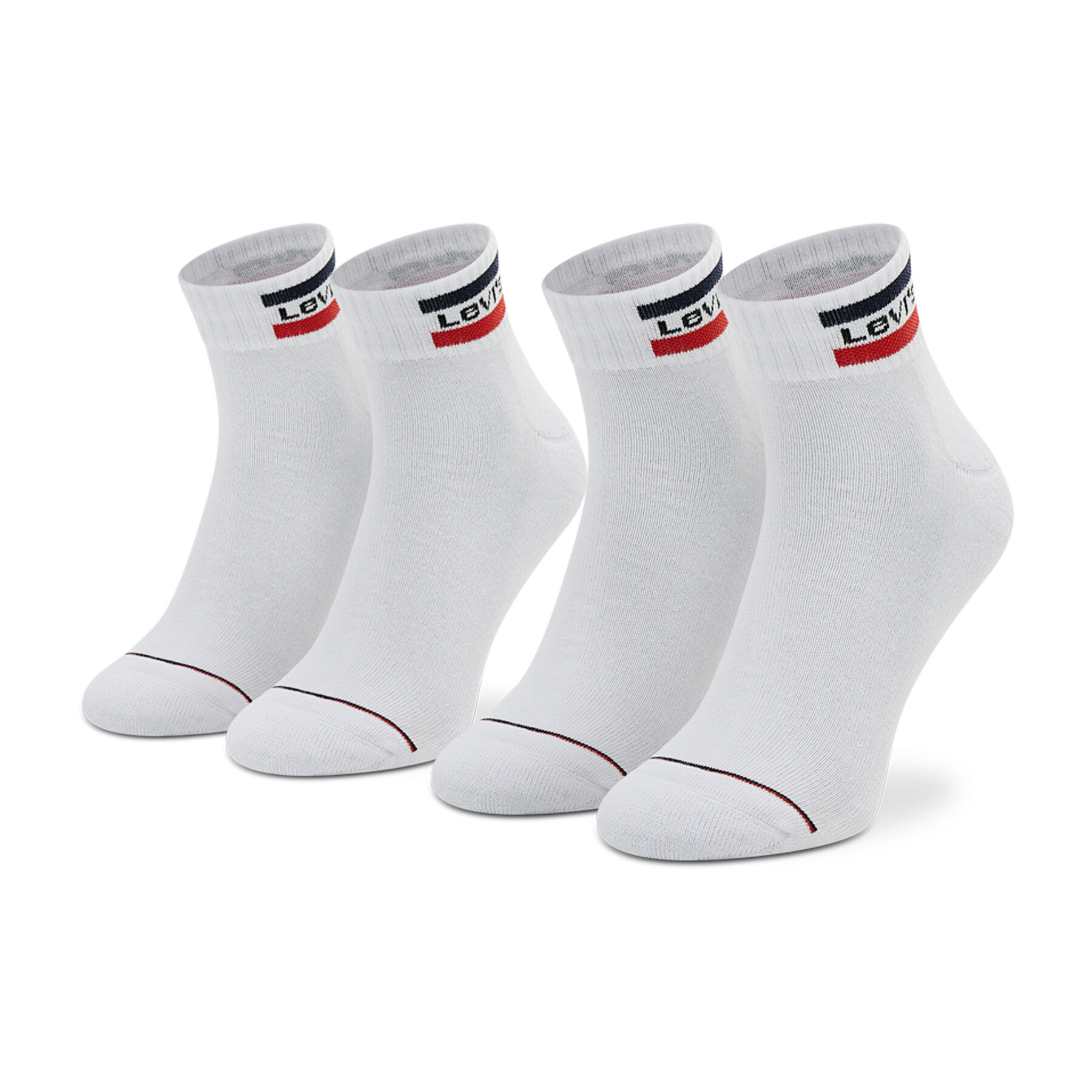 2er-Set hohe Unisex-Socken Levi's® 902011001 White von Levi's®