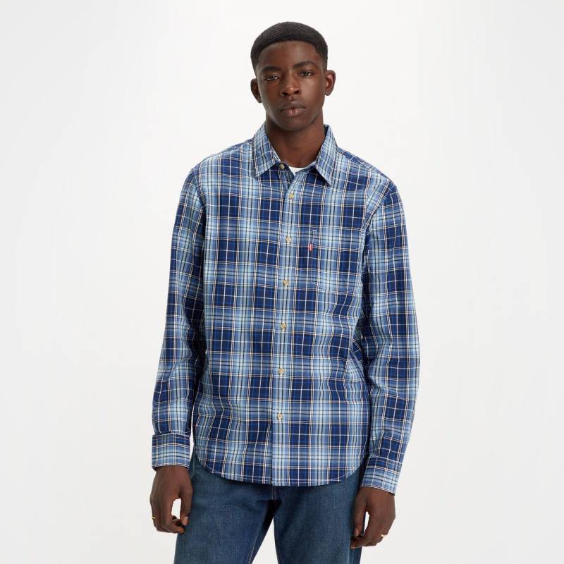 Hemd, Langarm Herren Blau L von Levi's®