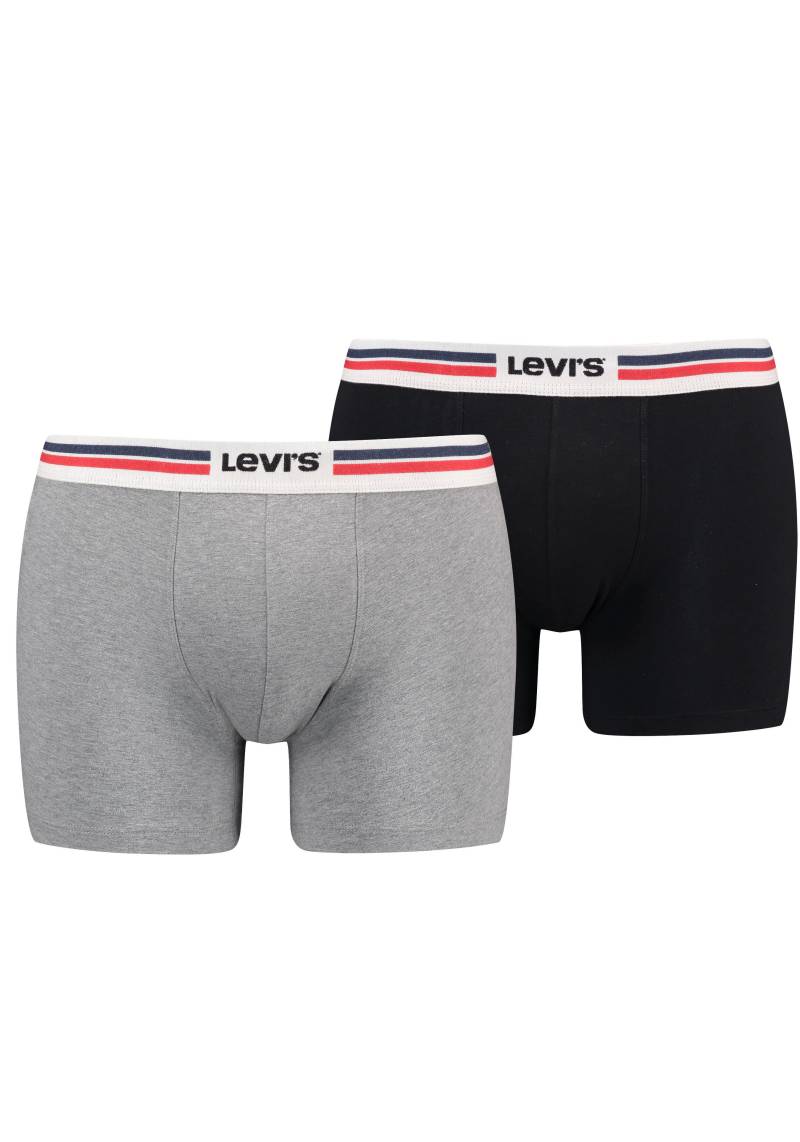 Levi's® Boxershorts, (Packung, 2 St.), LEVIS MEN PLACED SPRTSWR LOGO BOXER BRIEF ORG 2P von Levi's®