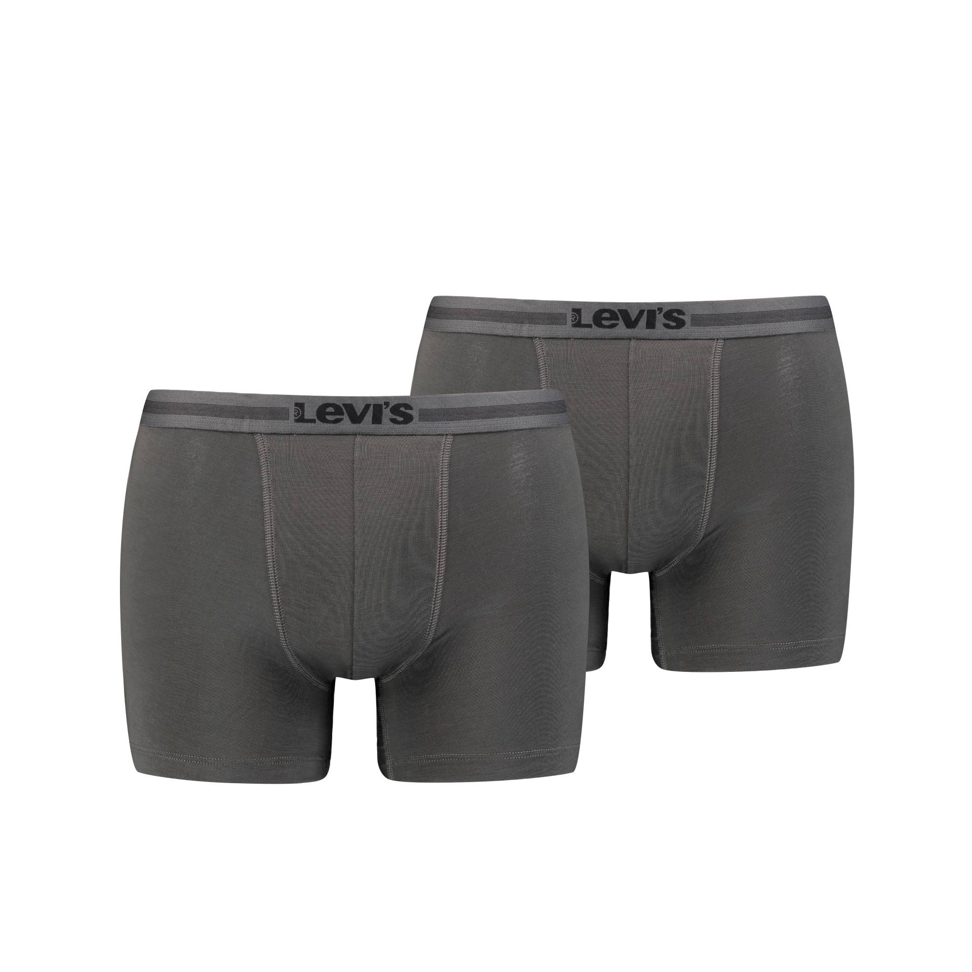 Levi's® Boxershorts »LEVIS MEN TENCEL BOXER BRIEF 2P«, (Packung, 2 St., 2er Pack), mit breitem Logobund von Levi's®