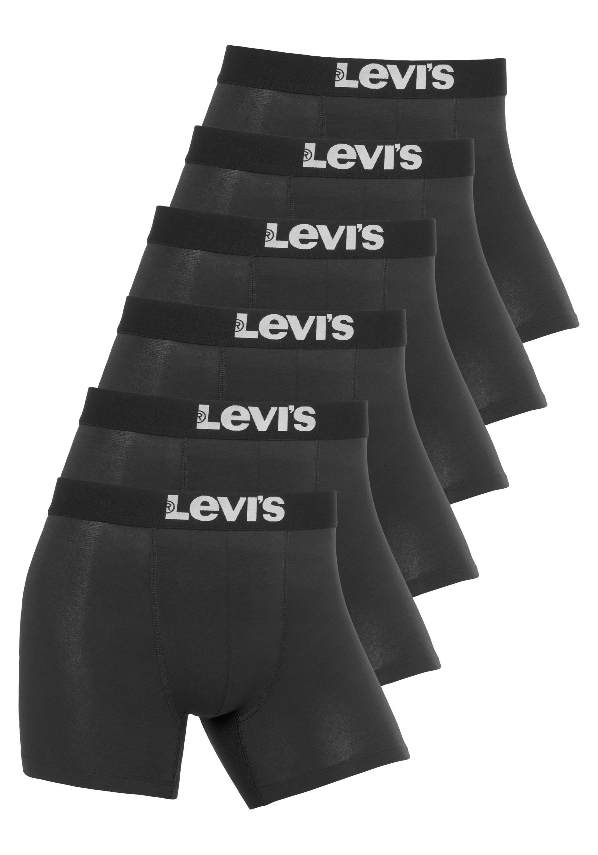 Levi's® Boxershorts »Levi's Men Solid Badic Boxer 6er Pack«, (Packung, 6 St.), Komfort und Style, 6er Multipack von Levi's®
