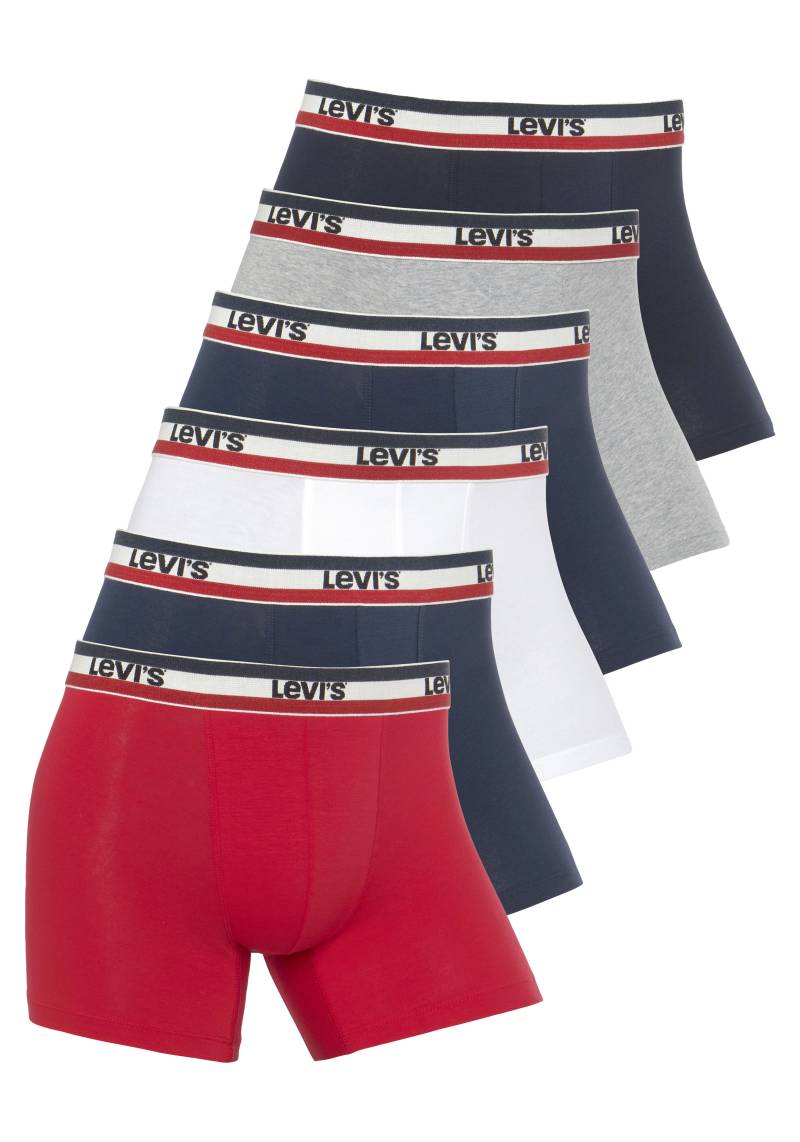 Levi's® Boxershorts »Men Sportswear Logo Boxer«, (Packung, 6 St.), Mit Logo-Bund von Levi's®