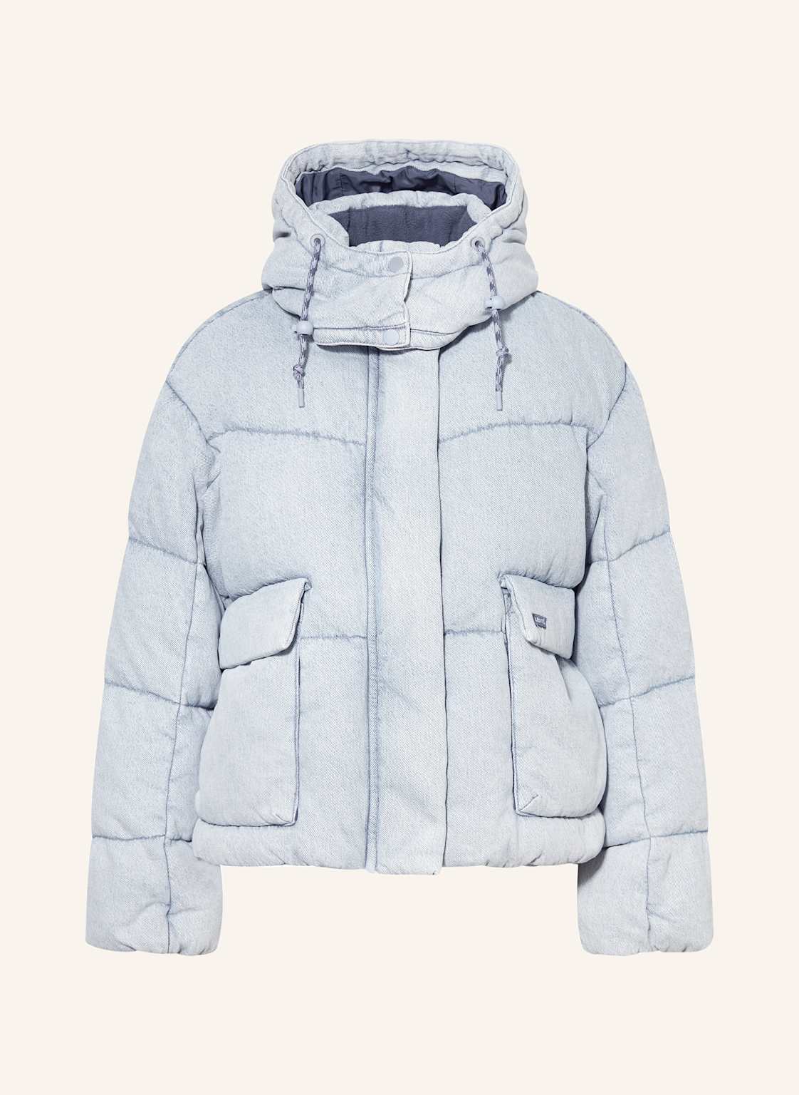 Levi's® Daunenjacke Western Bubble Shorty Mit Abnehmbarer Kapuze blau von Levi's®