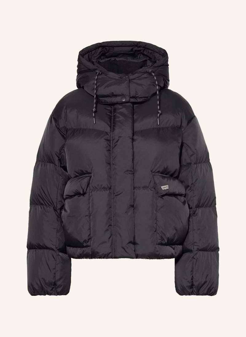 Levi's® Daunenjacke Western Bubble Shorty Mit Abnehmbarer Kapuze schwarz von Levi's®