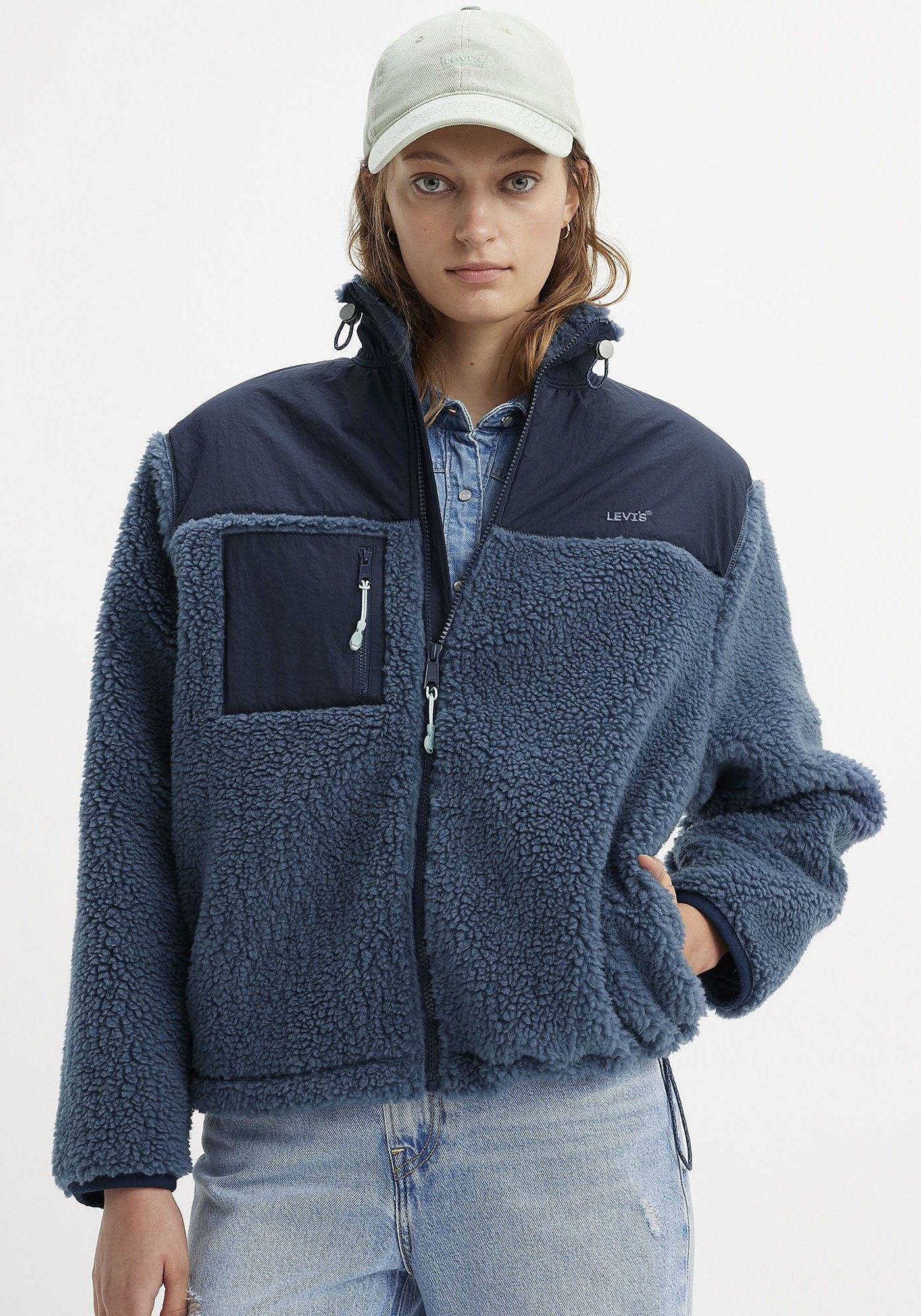 Levi's® Fellimitatjacke »CB BIG FOOT SHERPA BLUE« von Levi's®