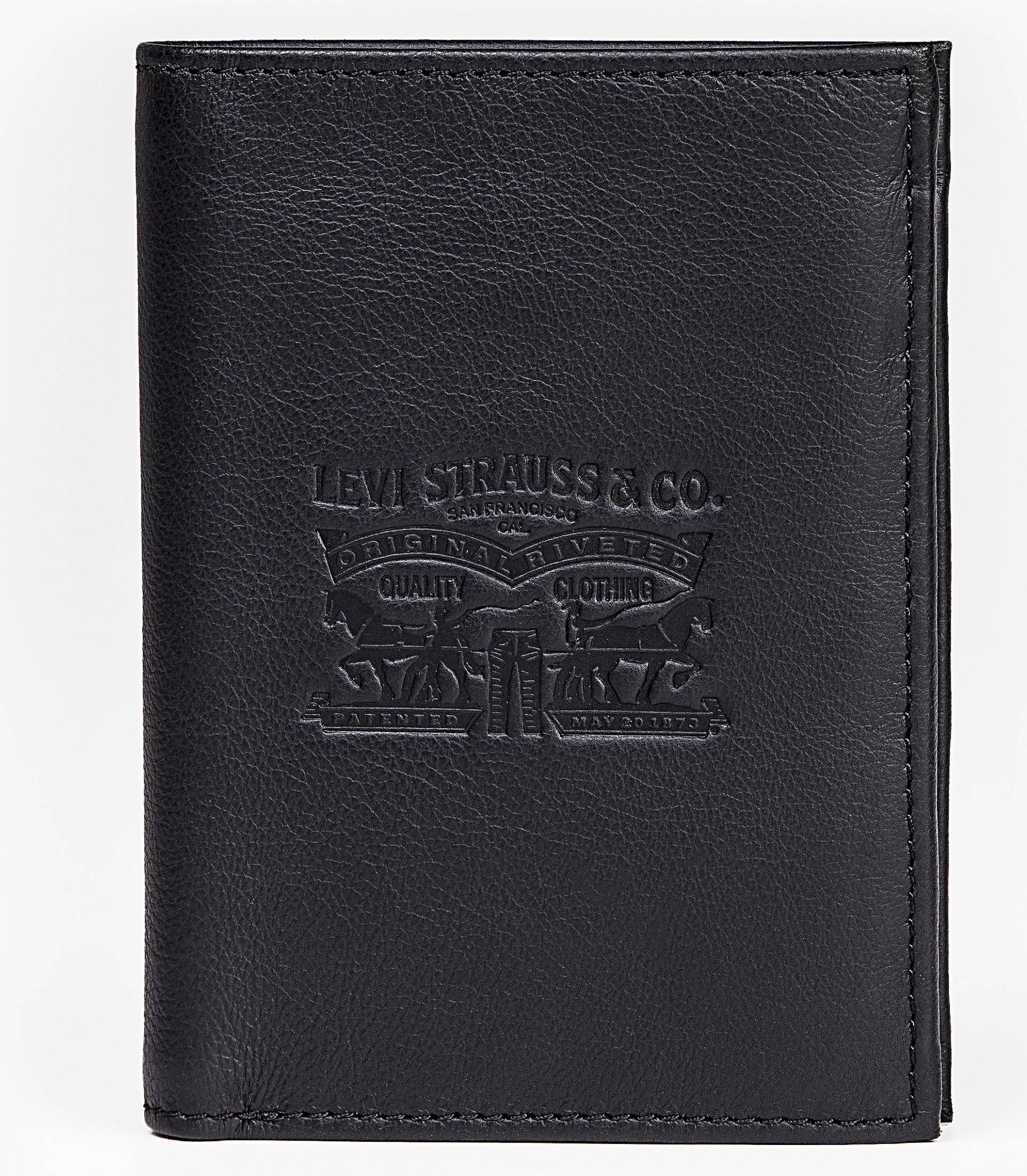 Levi's® Geldbörse »VINTAGE TWO HORSE VERTICAL COIN WALLET«, mit schöner Prägung Herrenbörse Portemonnaie Leder von Levi's®
