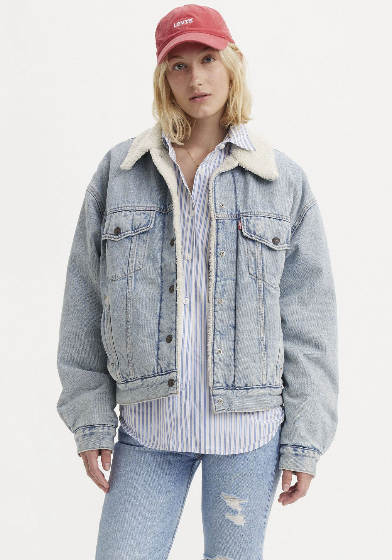 Levi's® Jeansjacke »SHERPA TRUCKER«, mit Teddyplüsch von Levi's®