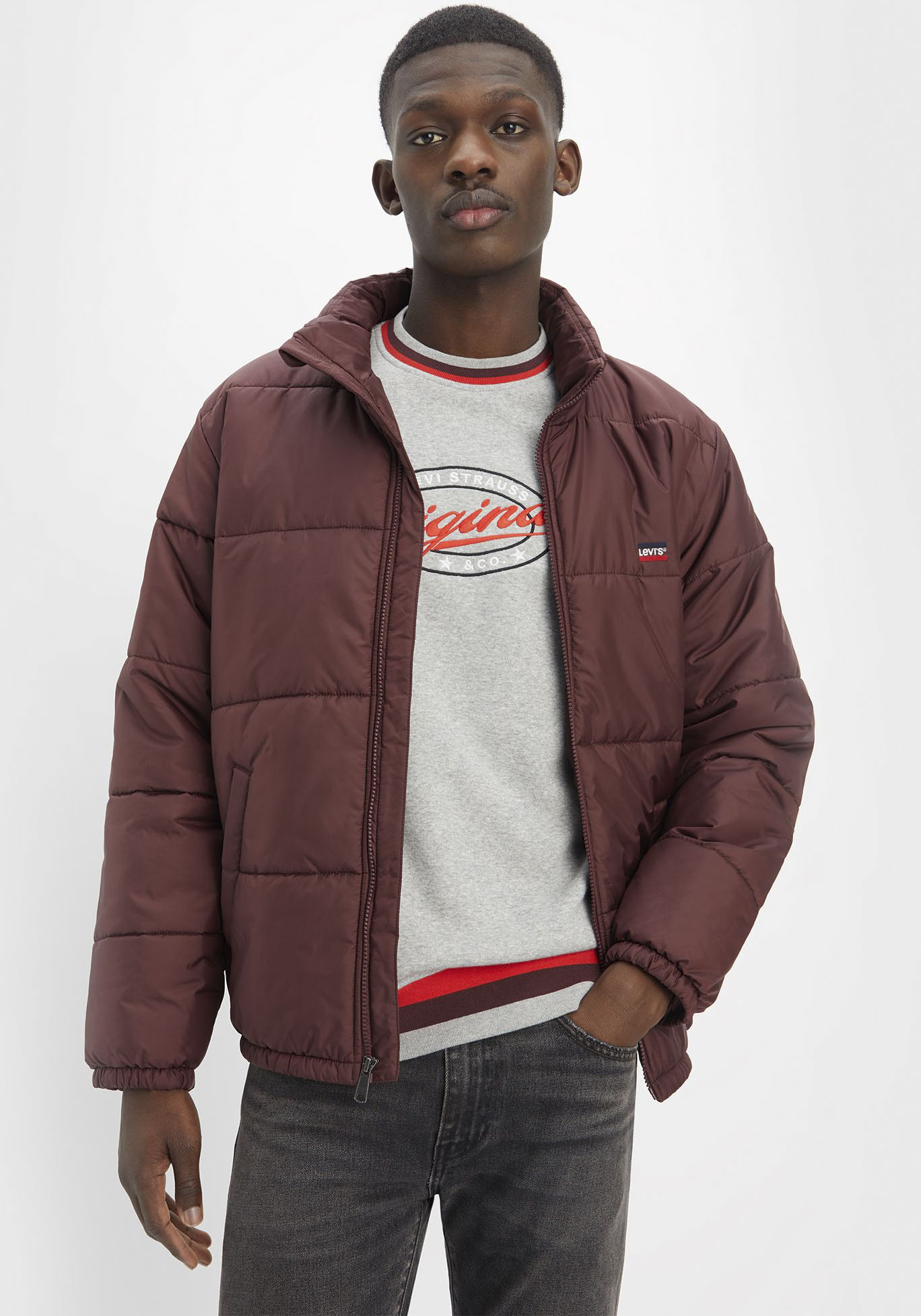 Levi's® Outdoorjacke »SUNSET SHORT PUFFER«, ohne Kapuze von Levi's®