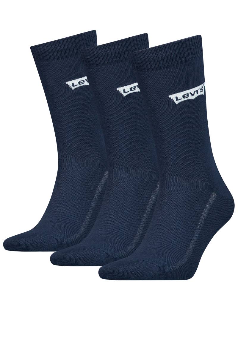 Levi's® Socken »LEVIS REGULAR CUT BW LOGO RECYCL CO 3P«, (Packung, 3 Paar, 2er Pack), mit breitem Logobund von Levi's®
