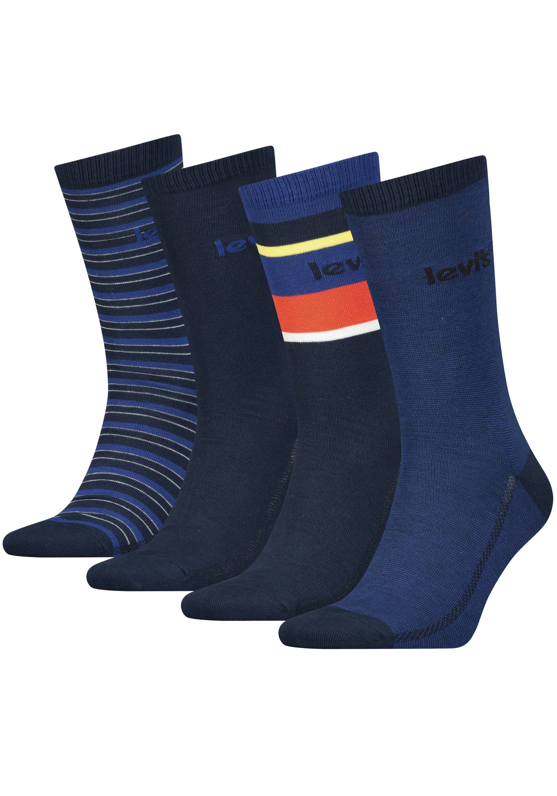 Levi's® Socken, (Packung, 4 Paar), LEVIS GIFTBOX REG CUT STRIPE 4P von Levi's®