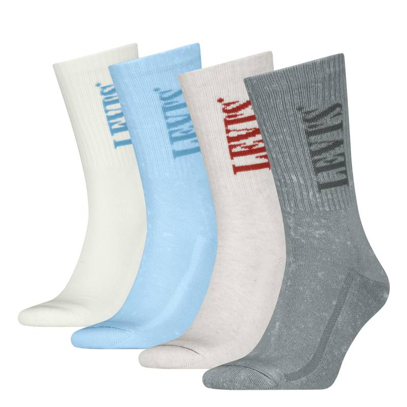 Levi's® Socken »LEVIS REG CUT WASH LOGO 4P ECOM«, (4 Paar) von Levi's®