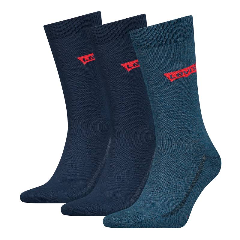Levi's® Socken »LEVIS REGULAR CUT BW LOGO RECYCL CO 3P«, (Packung, 3 Paar, 2er Pack), mit breitem Logobund von Levi's®