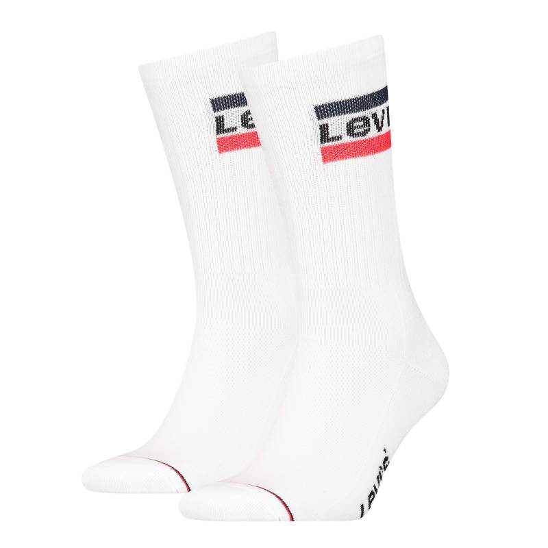 Levi's® Socken »LEVIS REGULAR CUT SPRTWR LOGO 2P«, (Packung, 2 Paar, 2er Pack), mit breitem Logobund von Levi's®