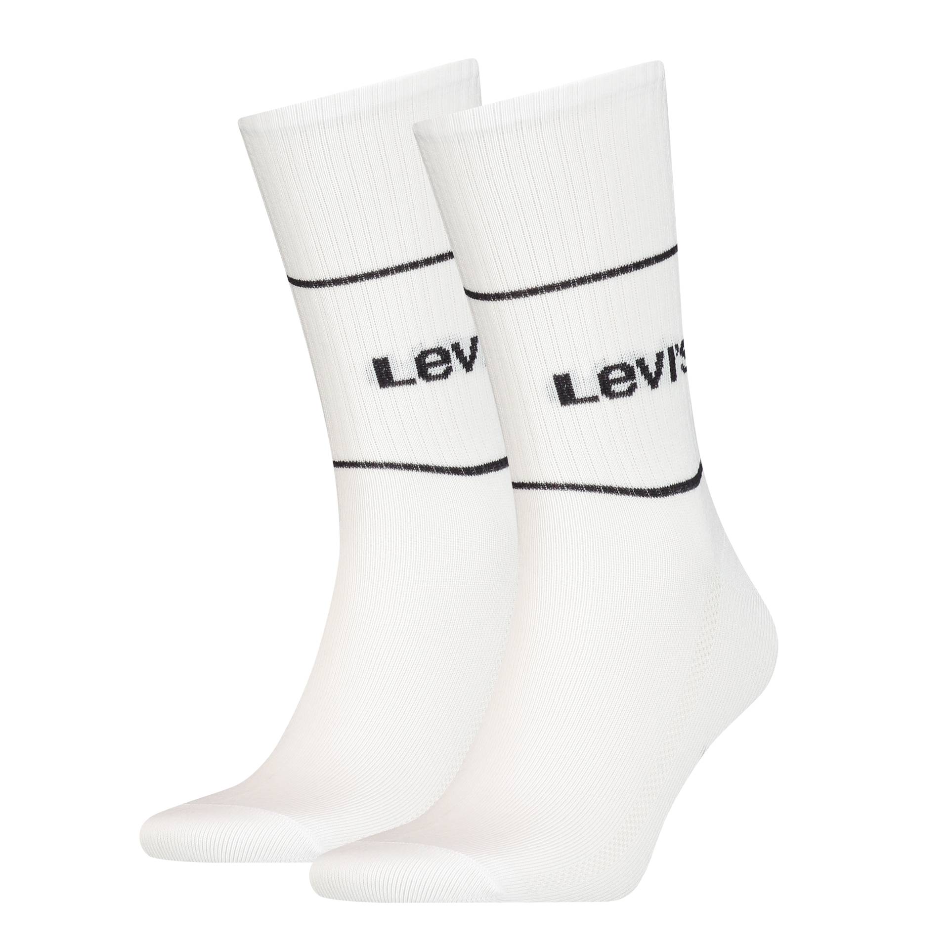 Levi's® Socken »LEVIS SHORT CUT LOGO SPORT 2P«, (Packung, 2 Paar, 2er Pack), mit breitem Logobund von Levi's®