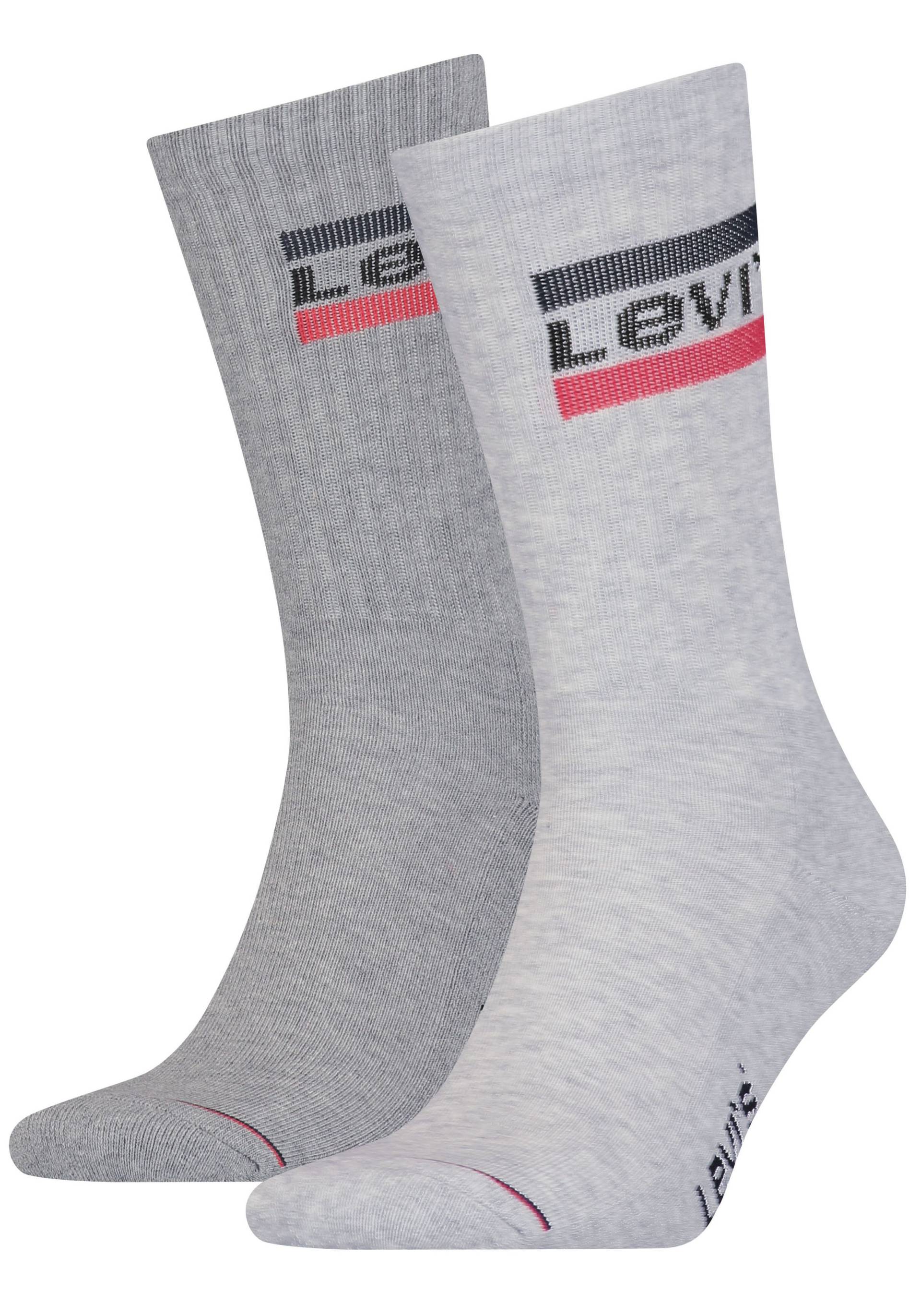 Levi's® Sportsocken, (Packung, 2 Paar), LEVIS REGULAR CUT SPRTWR LOGO 2P von Levi's®