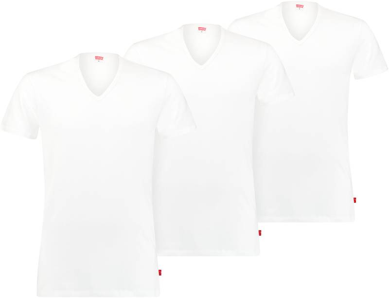 Levi's® T-Shirt, (Packung, 3 tlg.), LEVIS MEN V-NECK 3P ECOM von Levi's®