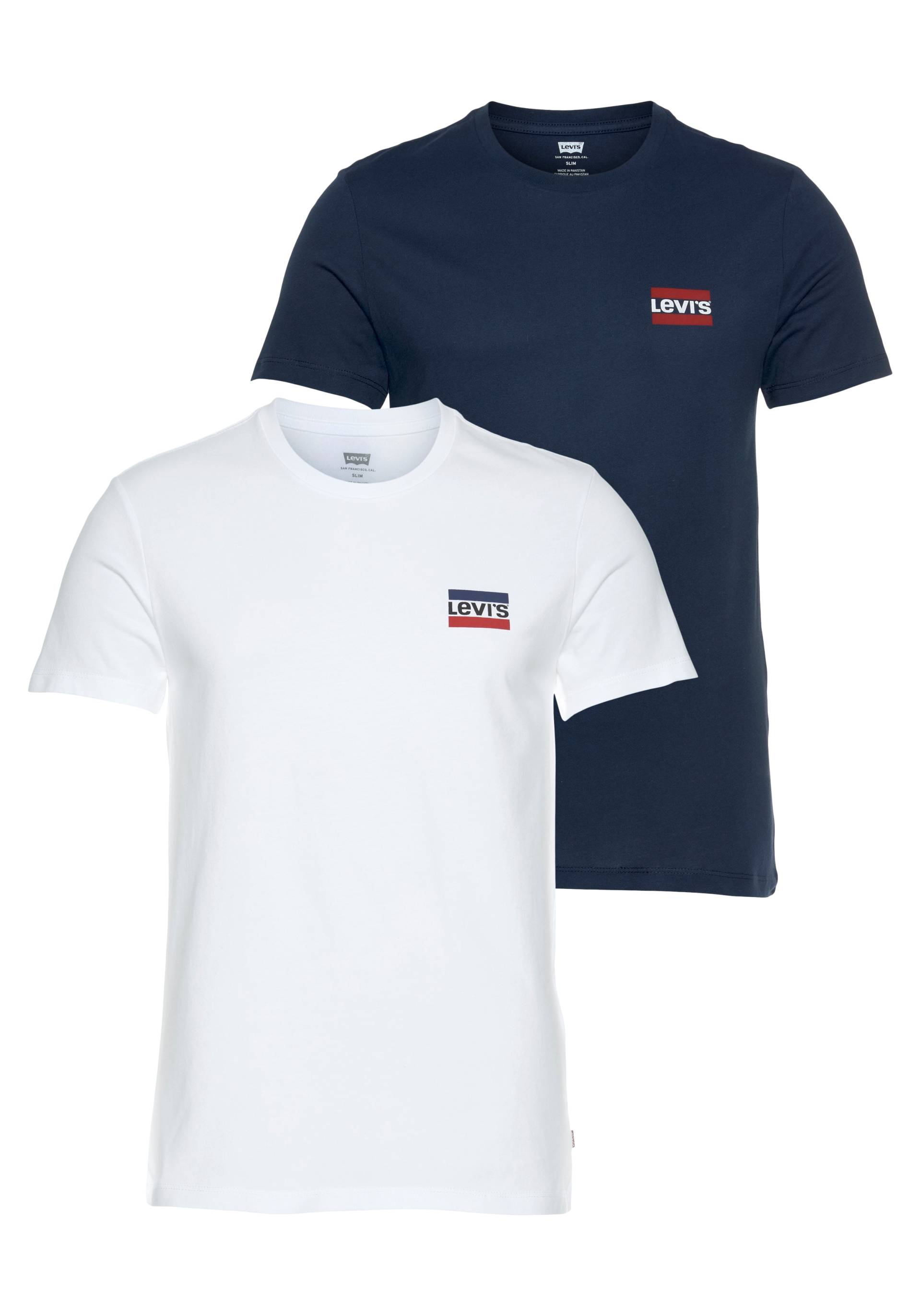 Levi's® T-Shirt »LE 2PK CREWNECK GRAPHIC«, (2 tlg.) von Levi's®