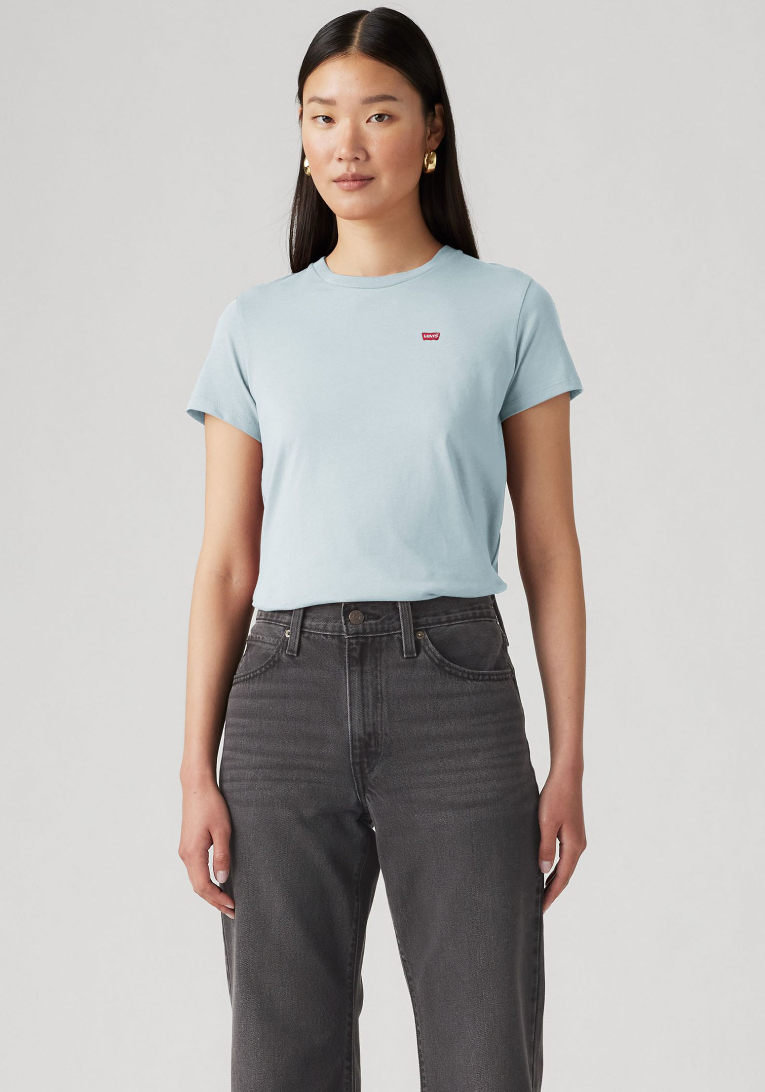 Levi's® T-Shirt »Mini-Logo«, (2 tlg., 2er-Pack), mit kleiner Markenlogo-Stickerei auf der Brust von Levi's®