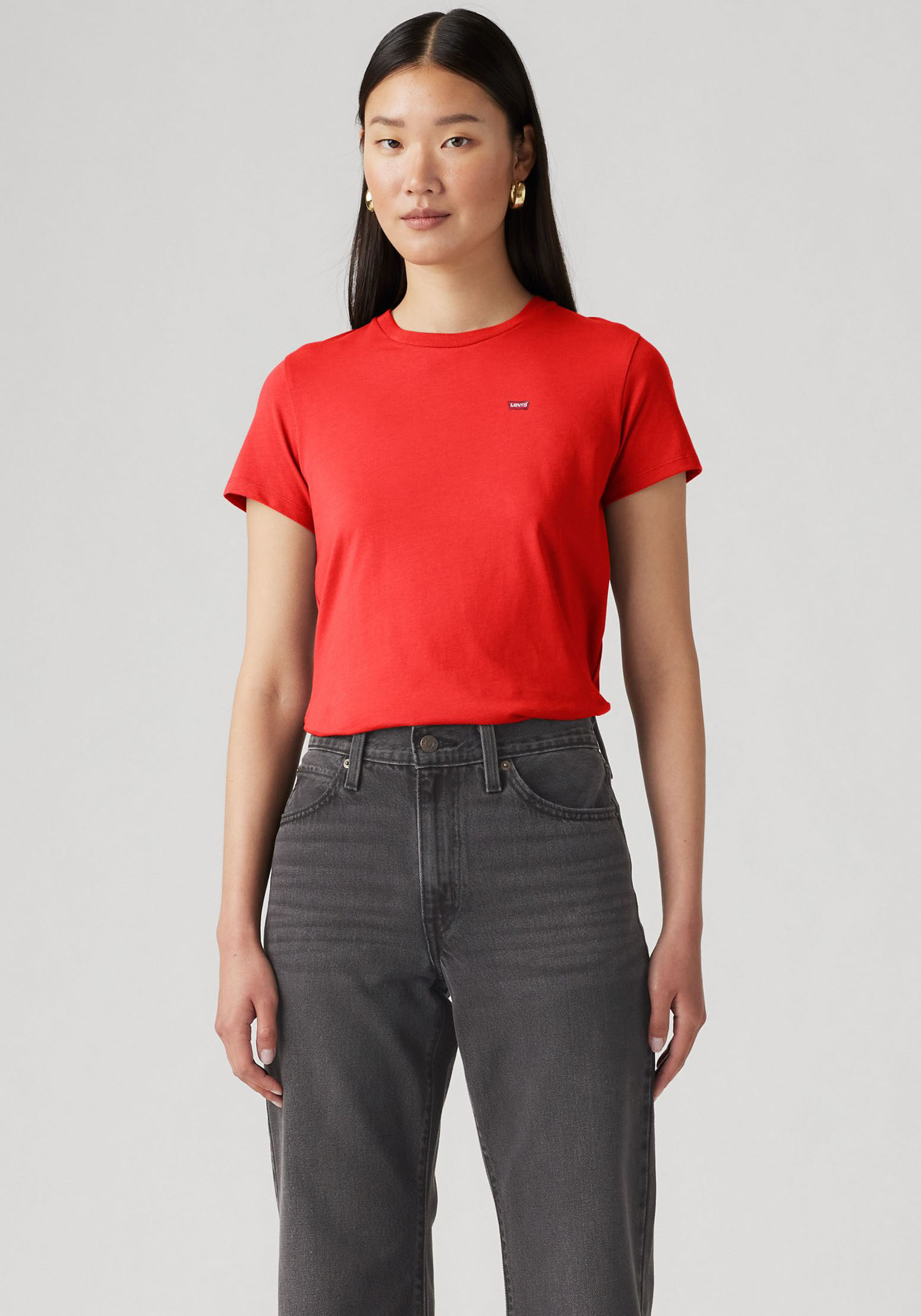 Levi's® T-Shirt »Mini-Logo«, (2 tlg., 2er-Pack), mit kleiner Markenlogo-Stickerei auf der Brust von Levi's®