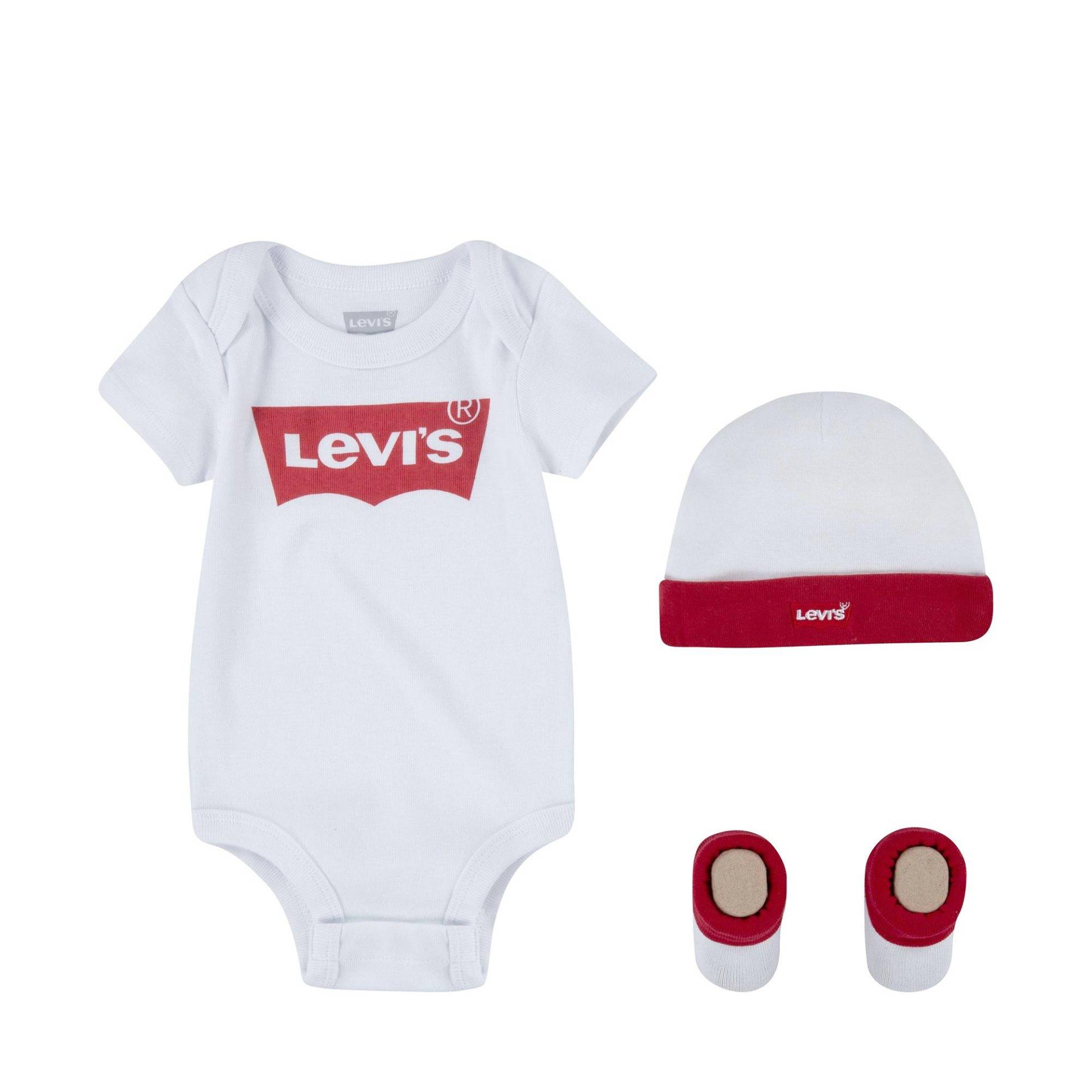 Set: Body, Mütze Und Socken Jungen Weiss 0-6M von Levi's®