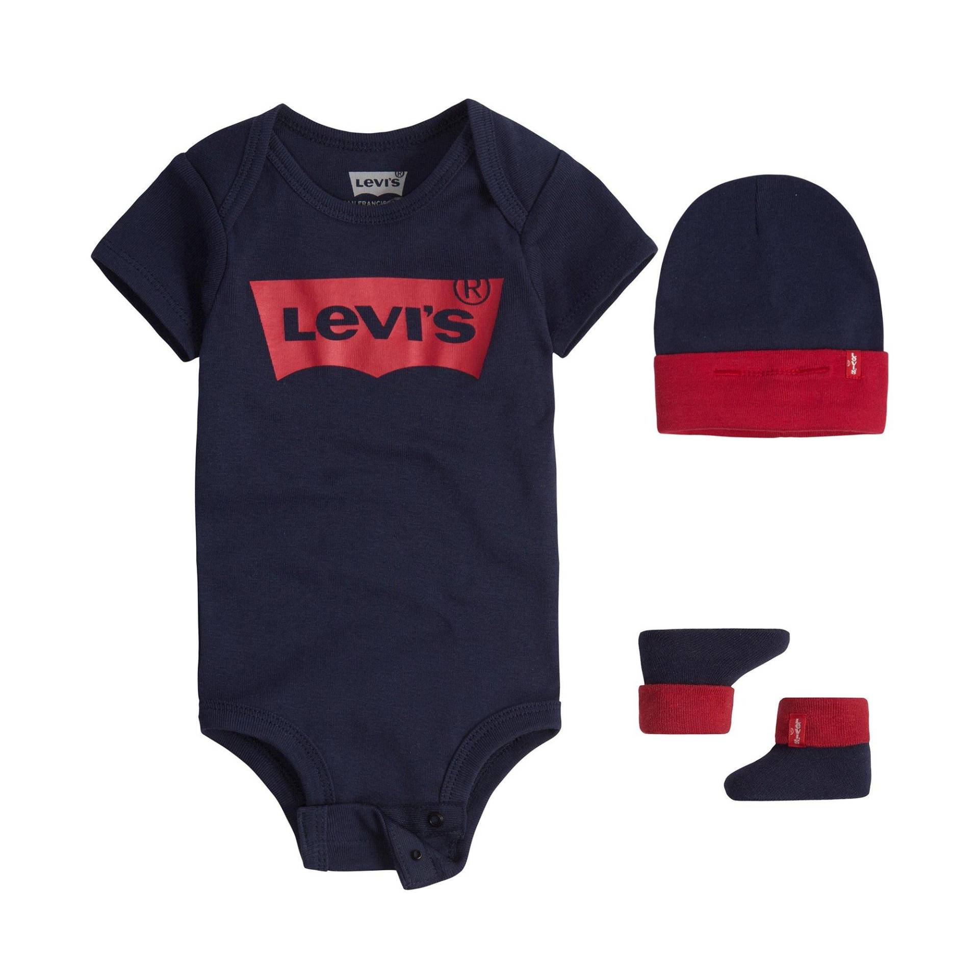 Set: Body, Mütze Und Socken Jungen Dunkelblau 6-12 mesi von Levi's®