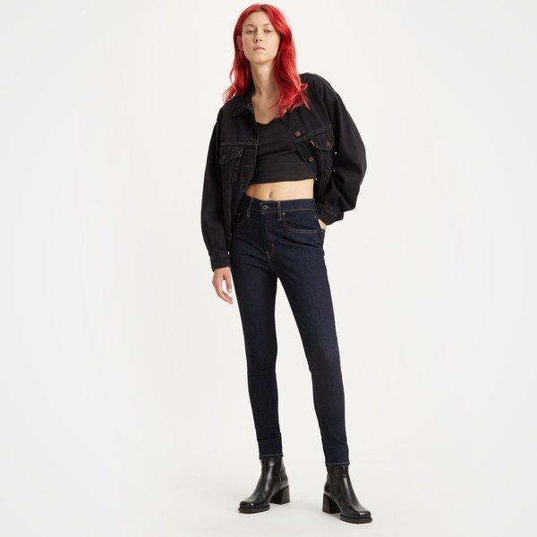 Jeans, High Rise Skinny Fit Damen Blau Denim Dunkel L30/W25 von Levi's®