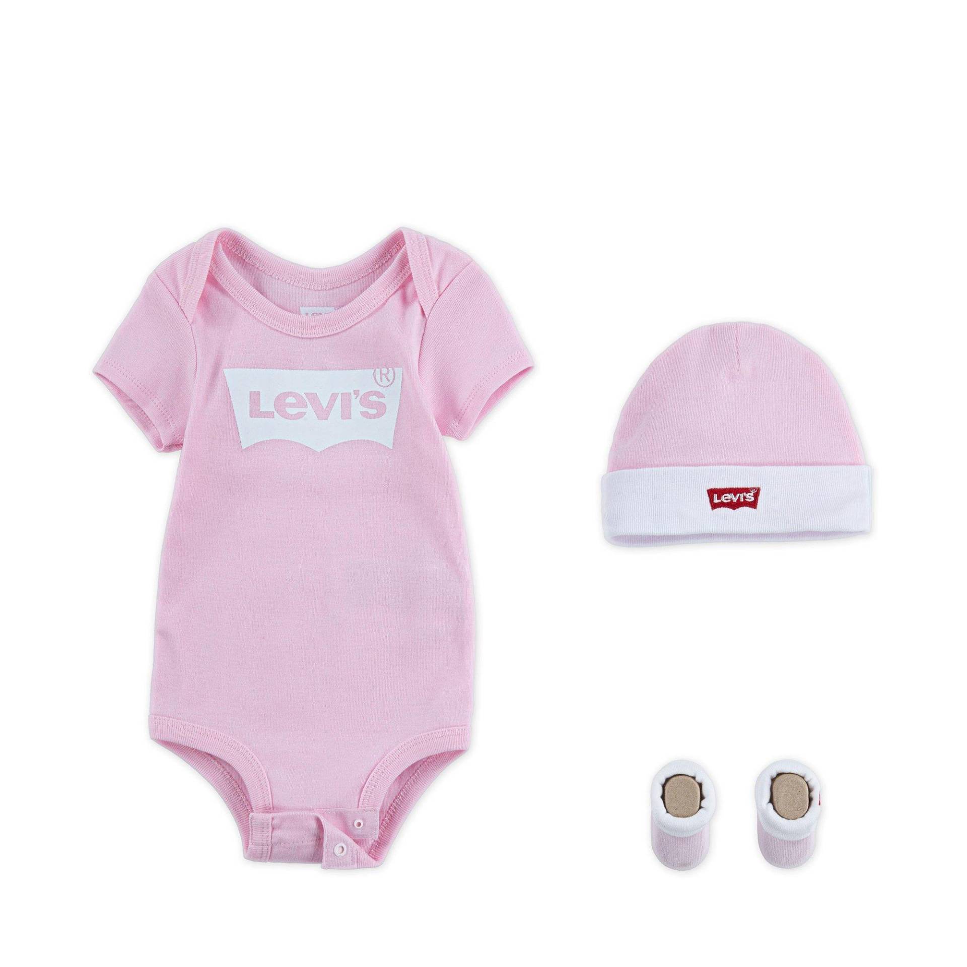 Set: Body, Mütze Und Socken Jungen Rosa 6-12 mesi von Levi's®