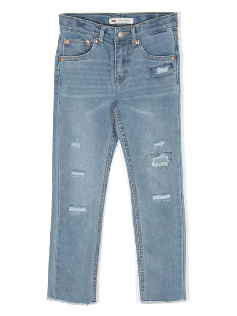 Levi's Kids 512 distressed tapered-leg jeans - Blue von Levi's Kids