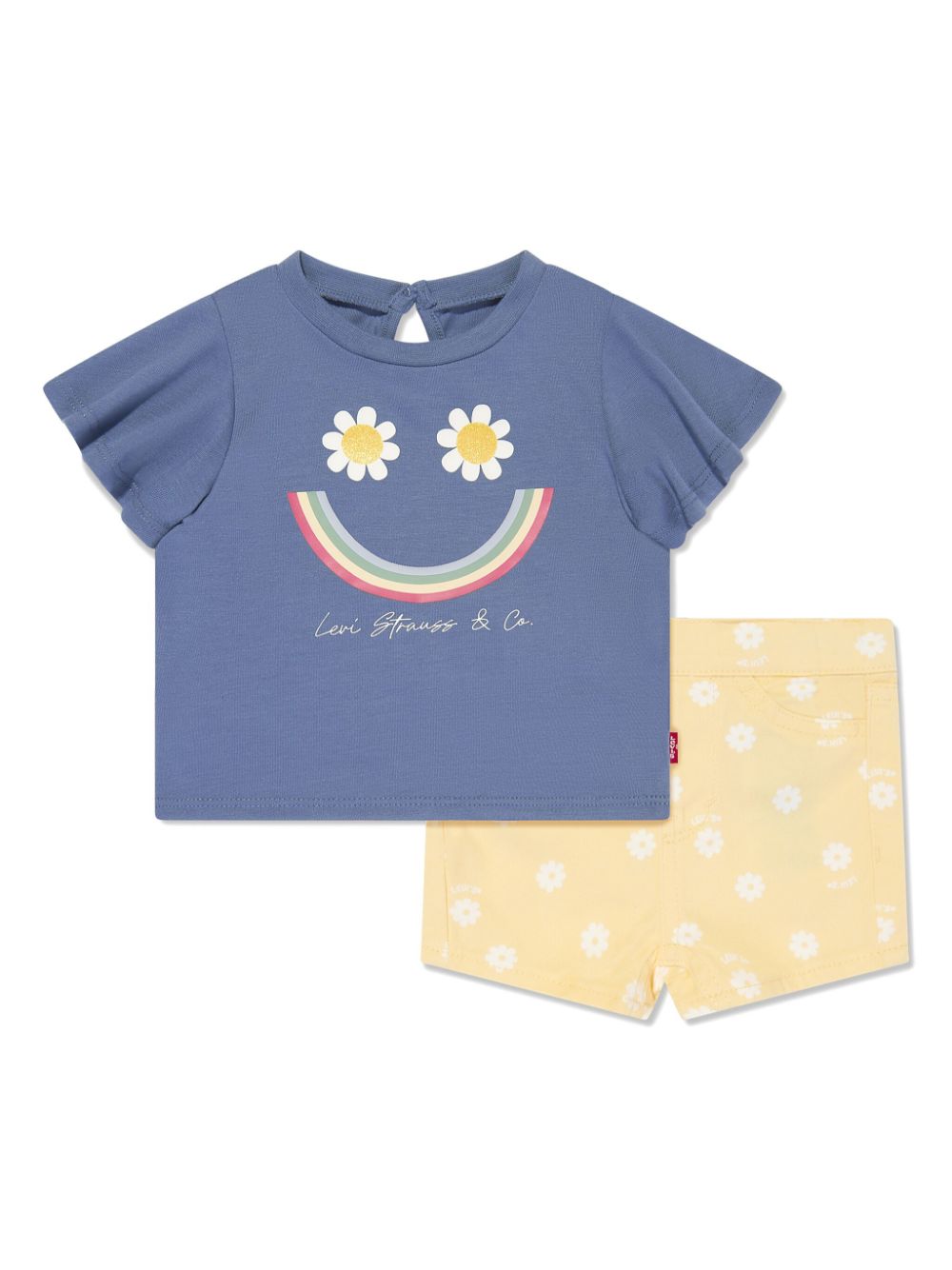 Levi's Kids Smiley T-shirt and shorts set - Blue von Levi's Kids