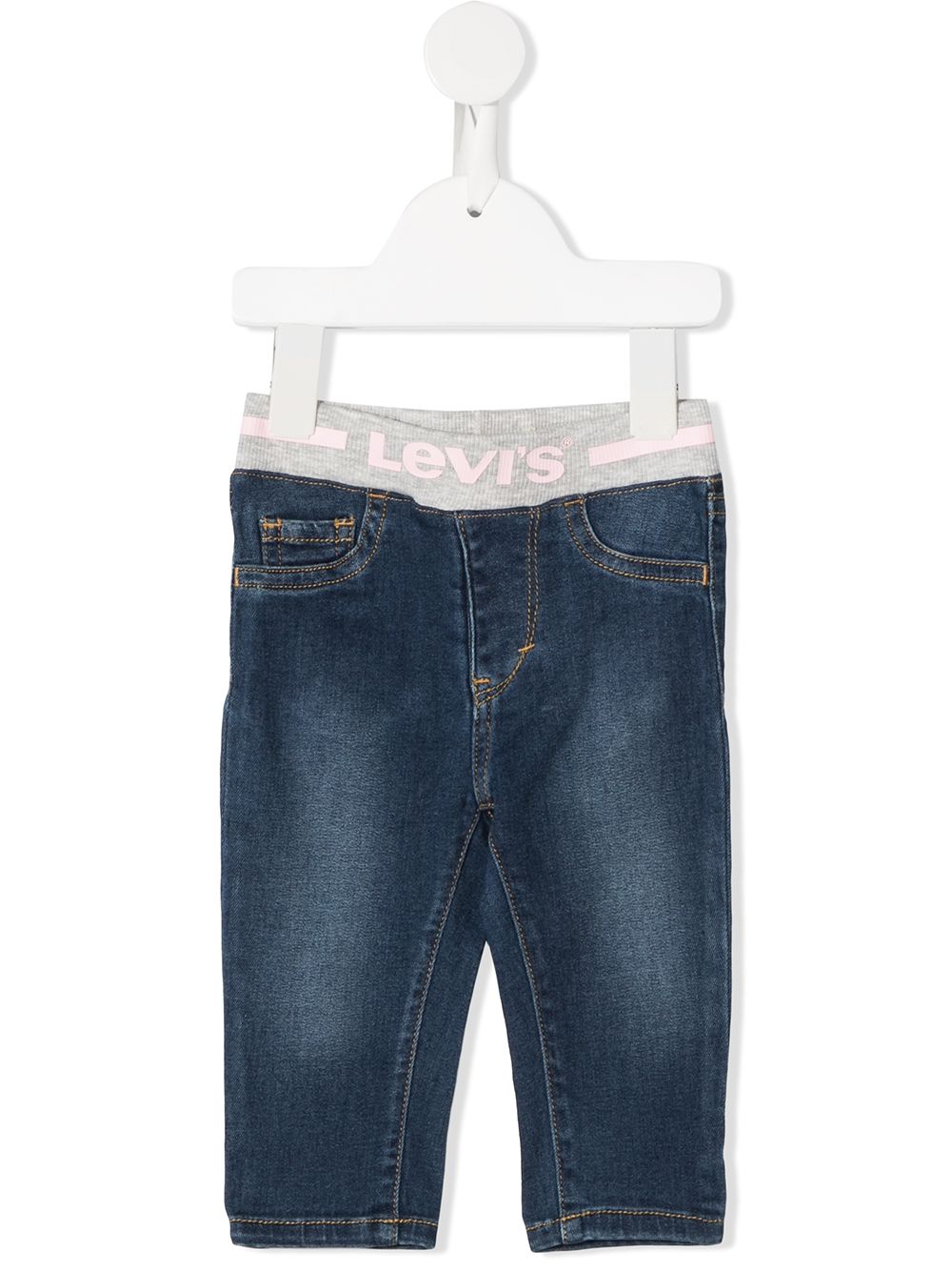 Levi's Kids elasticated logo band jeans - Blue von Levi's Kids