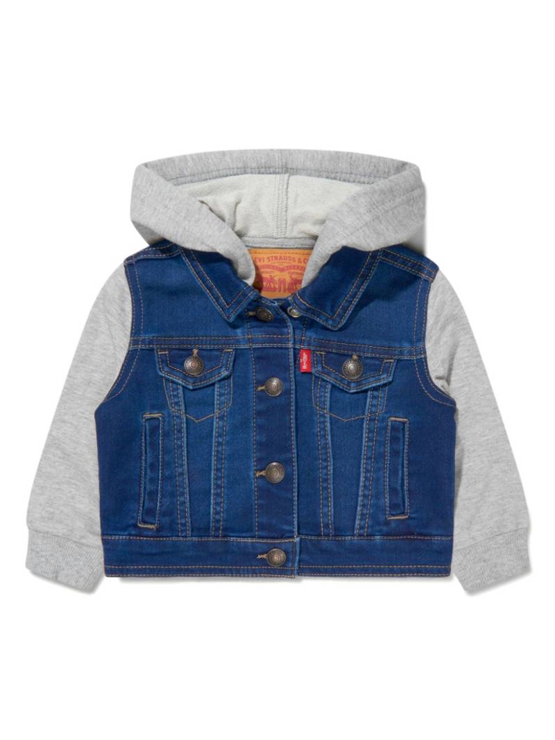 Levi's Kids hooded denim jacket - Blue von Levi's Kids