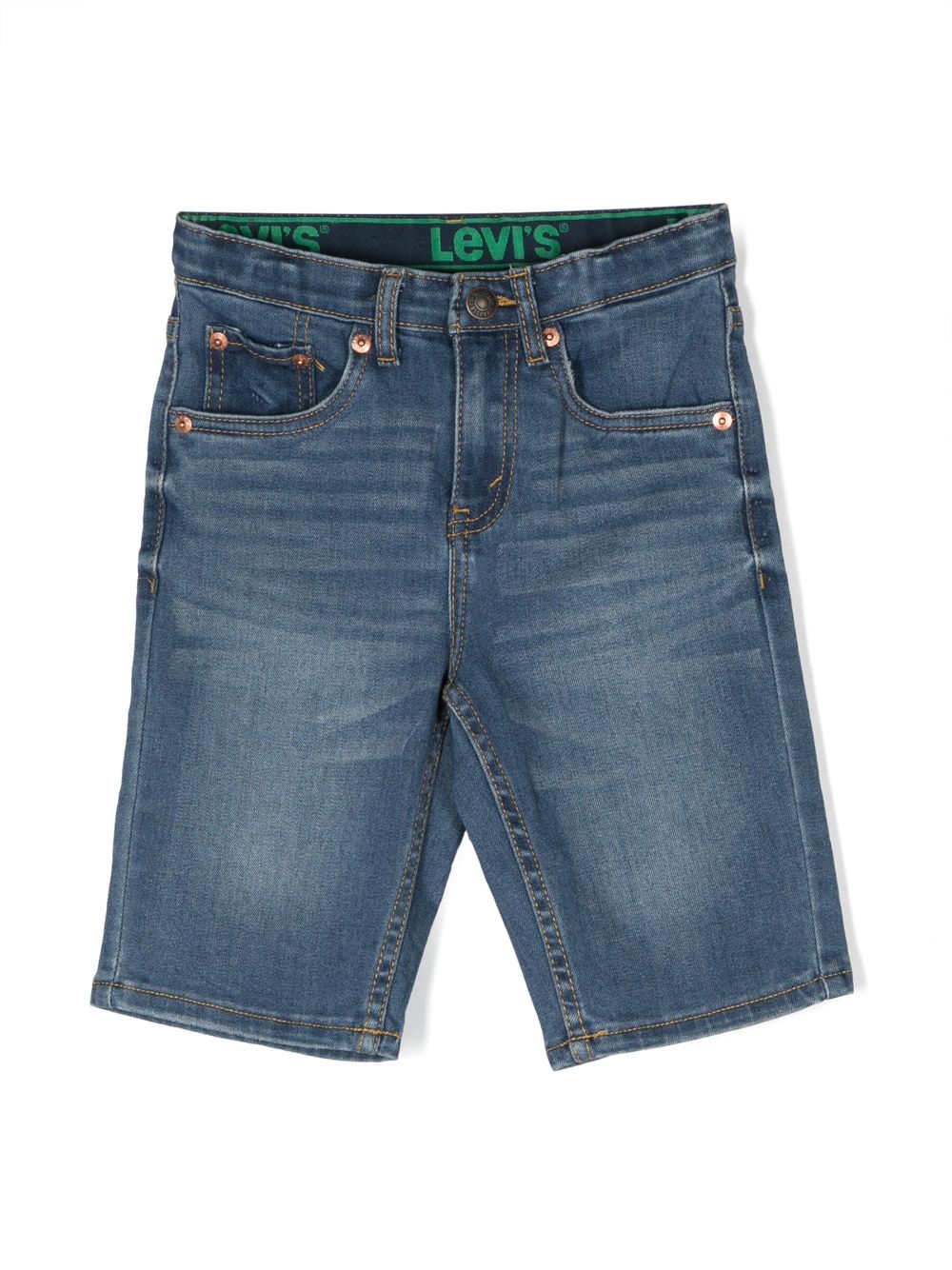 Levi's Kids knee-length denim shorts - Blue von Levi's Kids