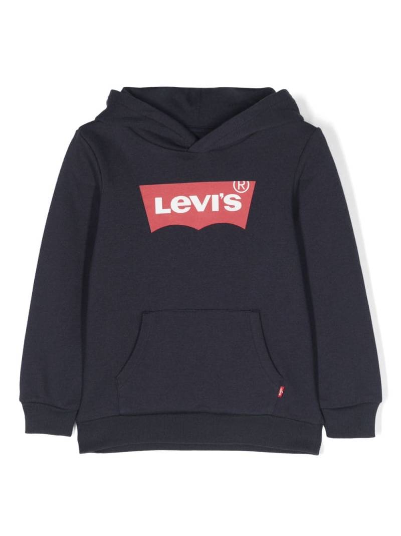 Levi's Kids logo-print cotton hoodie - Blue von Levi's Kids