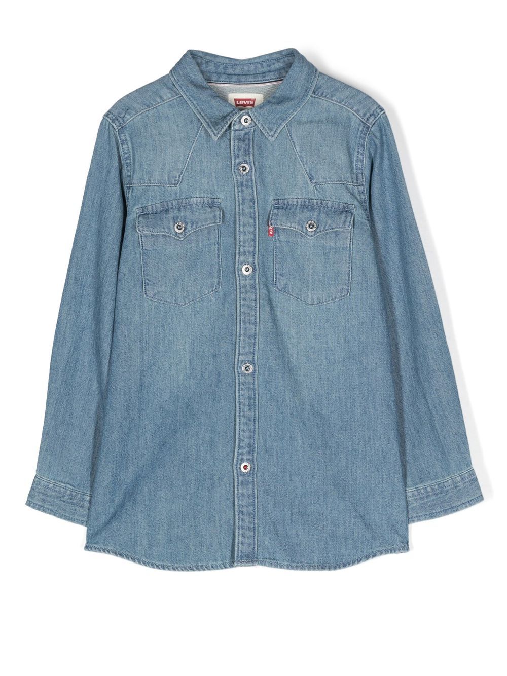 Levi's Kids patch-pocket denim shirt - Blue von Levi's Kids