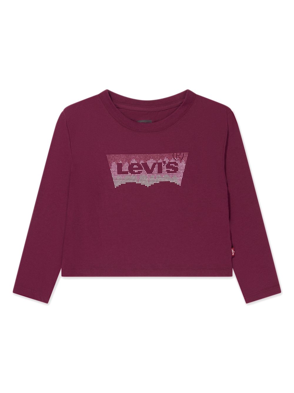 Levi's Kids rhinestone-embellished crew-neck T-shirt - Red von Levi's Kids