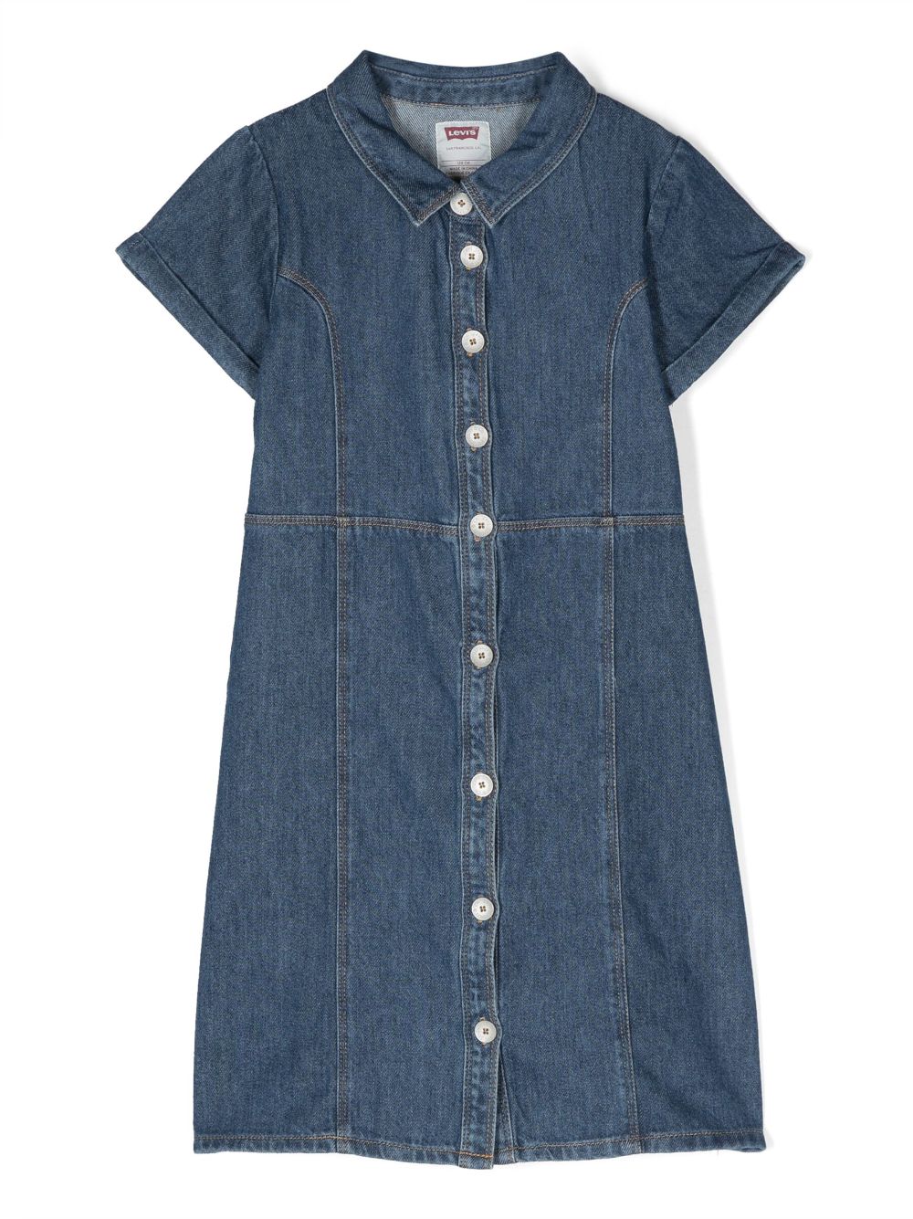 Levi's Kids short-sleeve buttoned denim dress - Blue von Levi's Kids