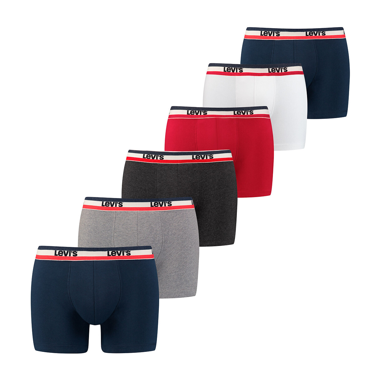 6er-Pack Boxerpants, unifarben von Levi's