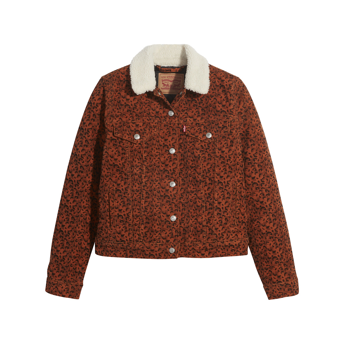 Blouson, Webpelzkragen, Leoprintmuster von Levi's