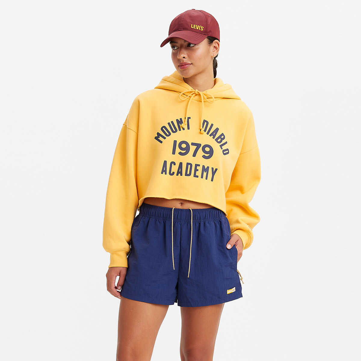 Kapuzensweatshirt, Cropped-Form von Levi's