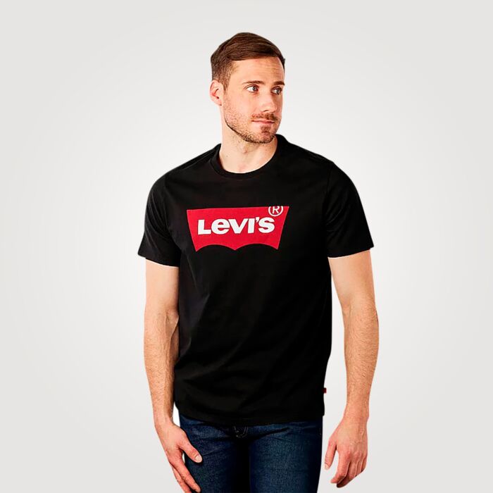 Levi's® Herren T-Shirt mit Logo, schwarz, XL von Levi's