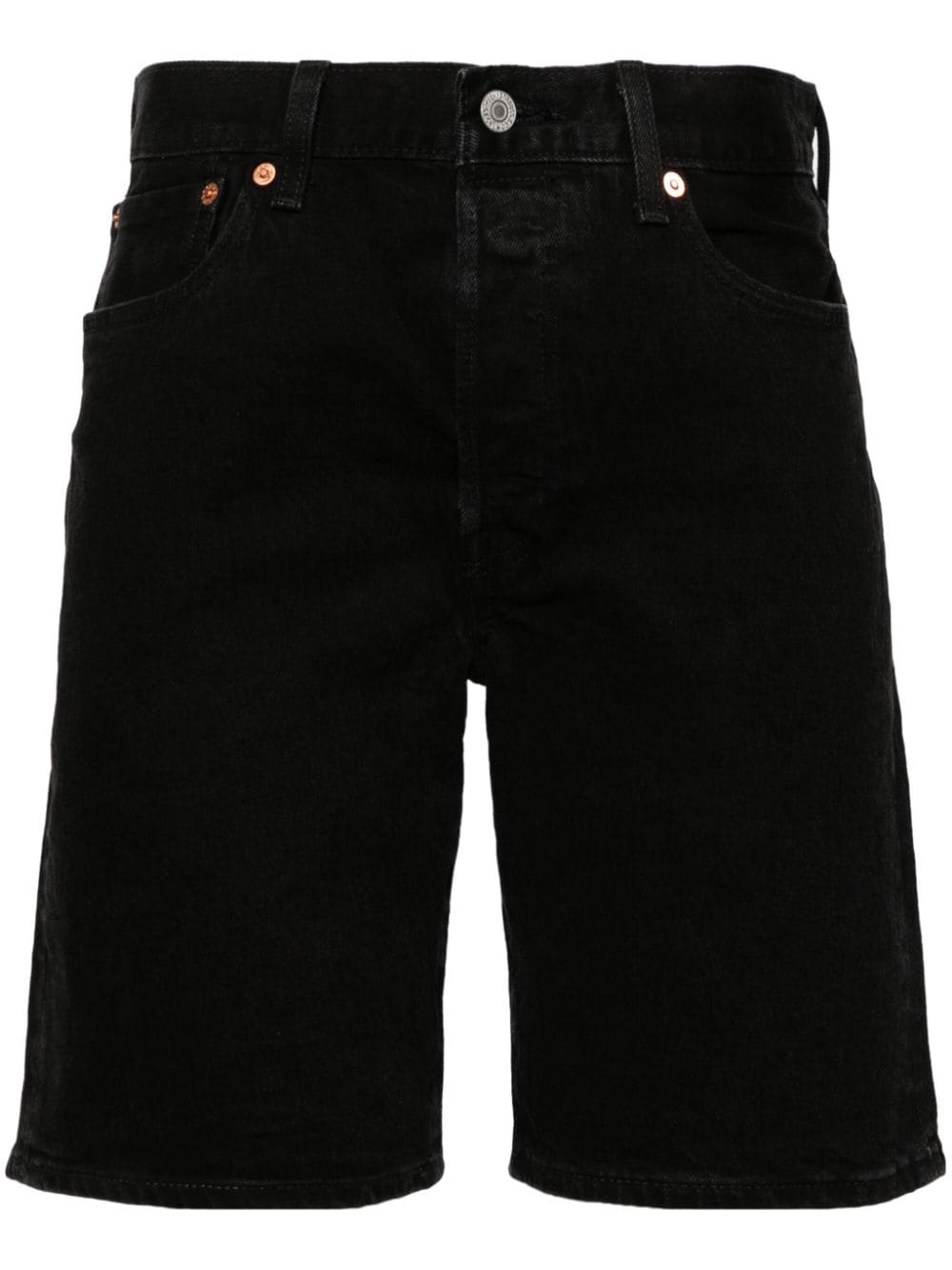 Levi's 501® mid-rise denim shorts - Black von Levi's