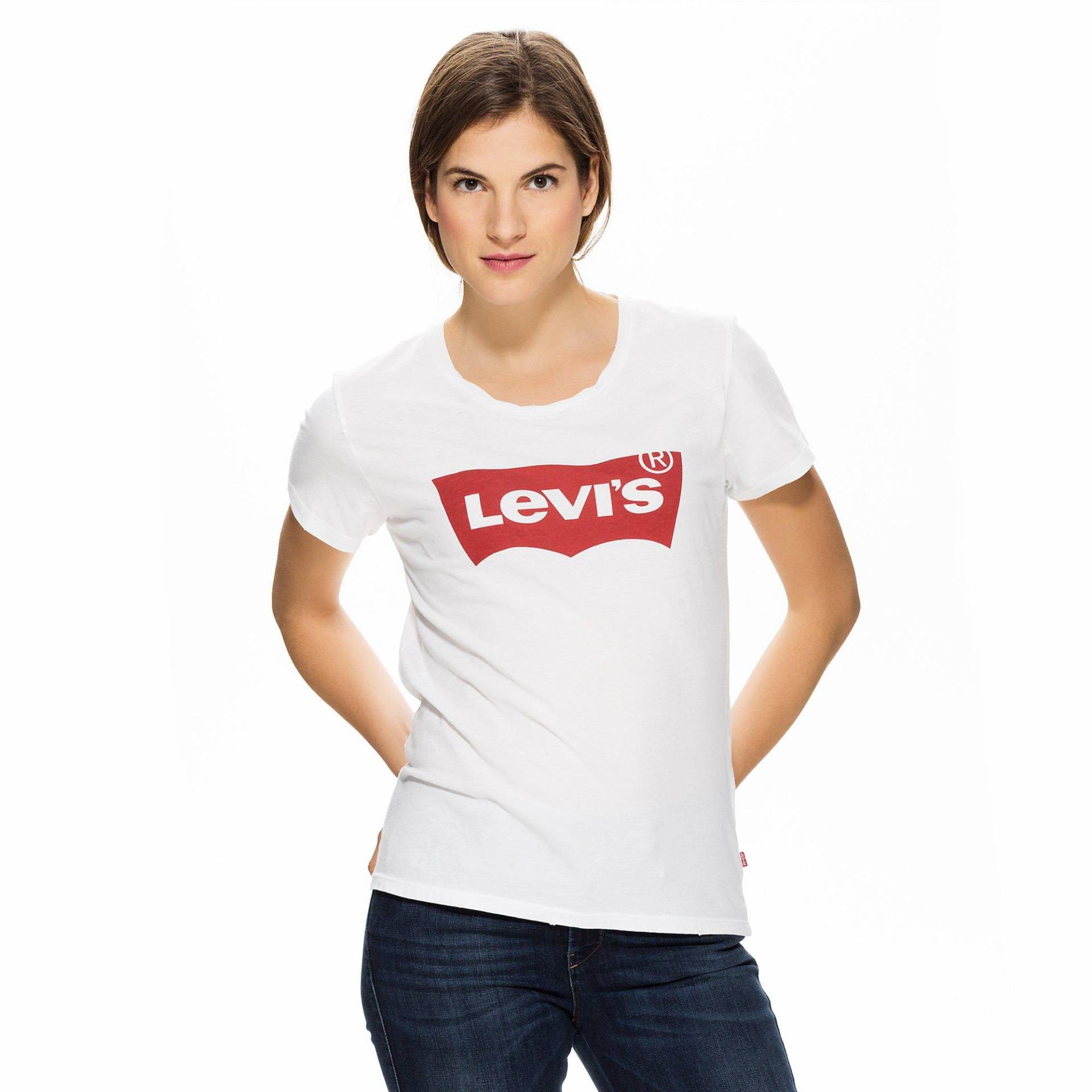 T-shirt, Rundhals, Kurzarm Damen Weiss Bedruckt L von Levi's®