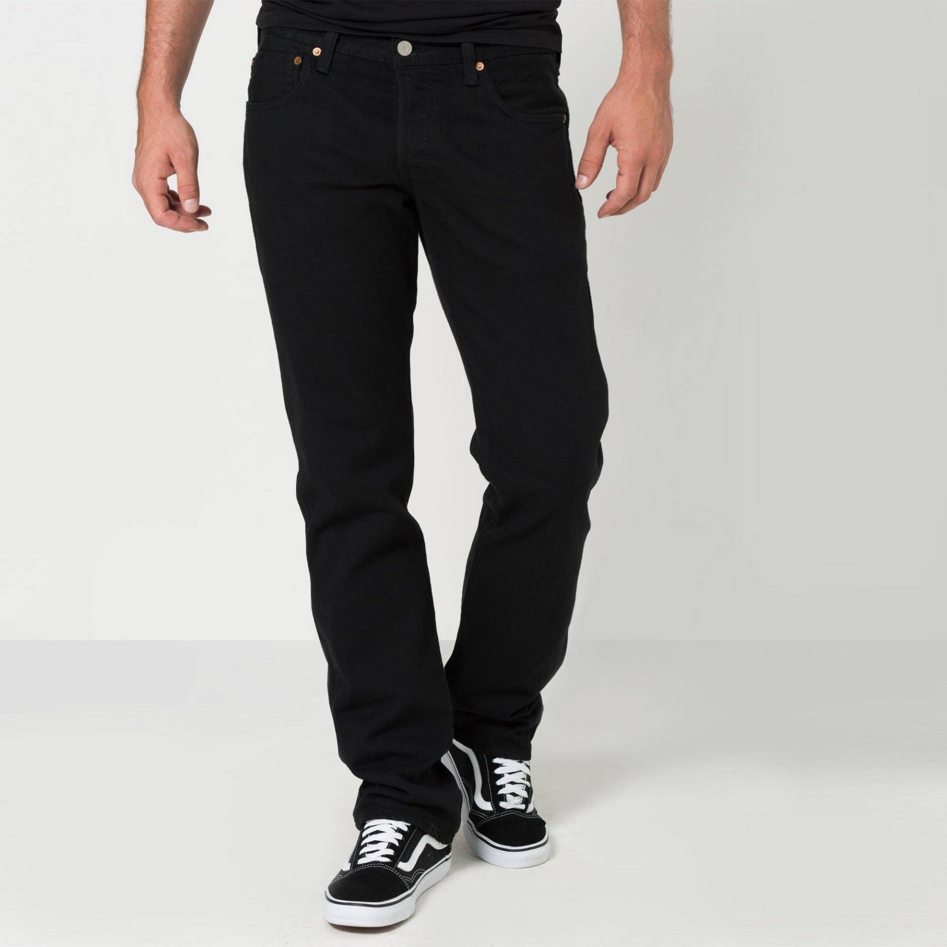 Jeans, Regular Fit Herren Schwarz L32/W30 von Levi's®