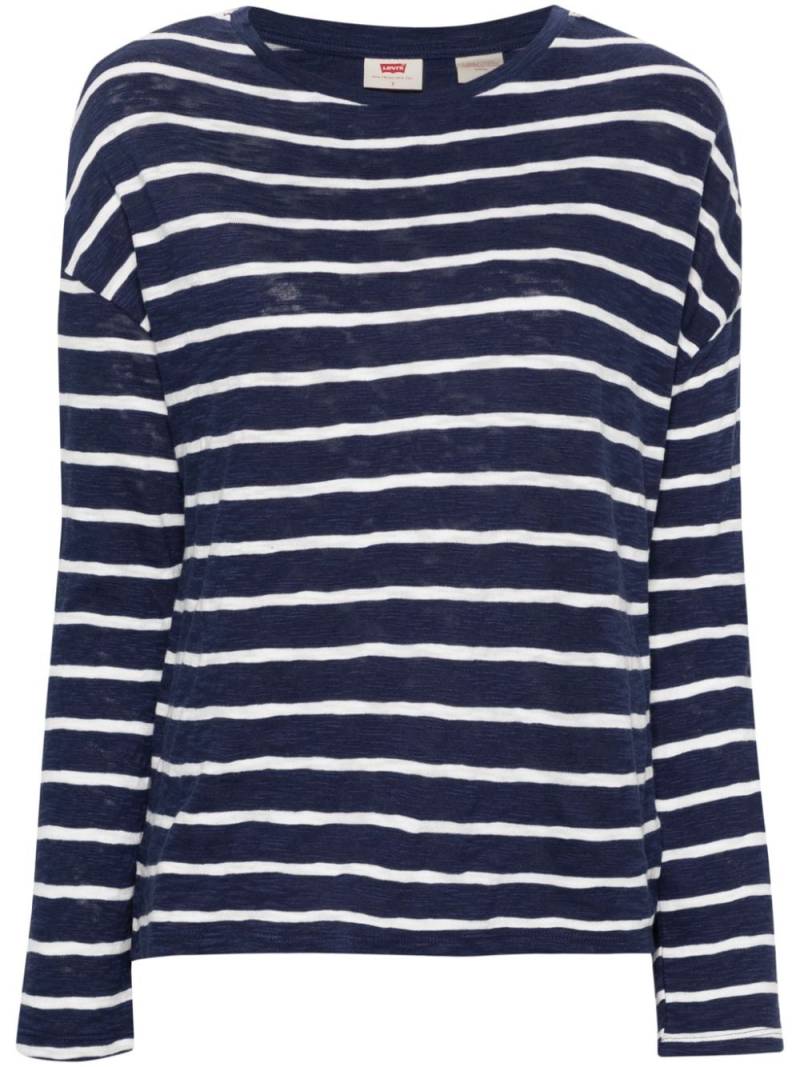 Levi's Margot striped cotton T-shirt - Blue von Levi's