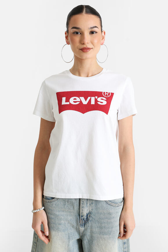 Levi's T-Shirt | Weiss + Rot | Damen  | L von Levi's