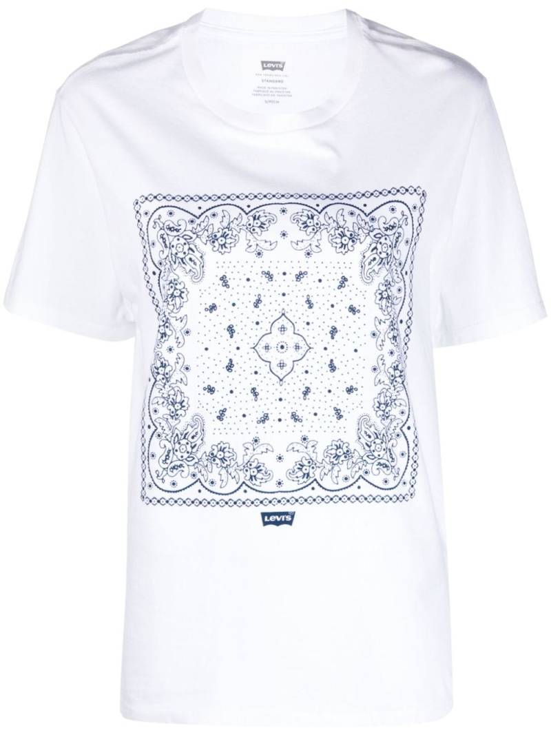 Levi's bandana-print cotton T-Shirt - White von Levi's