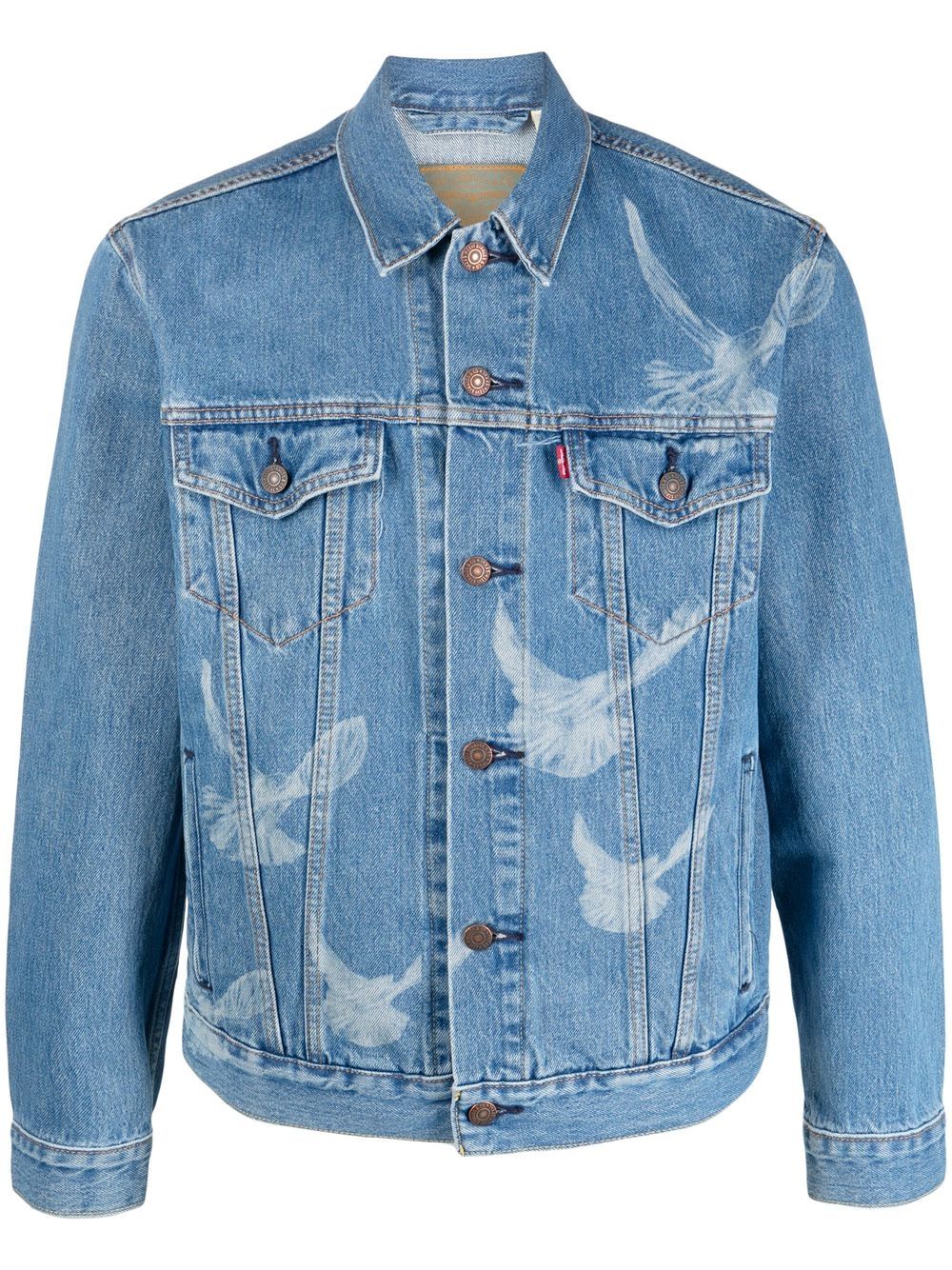 Levi's bird-print denim jacket - Blue von Levi's